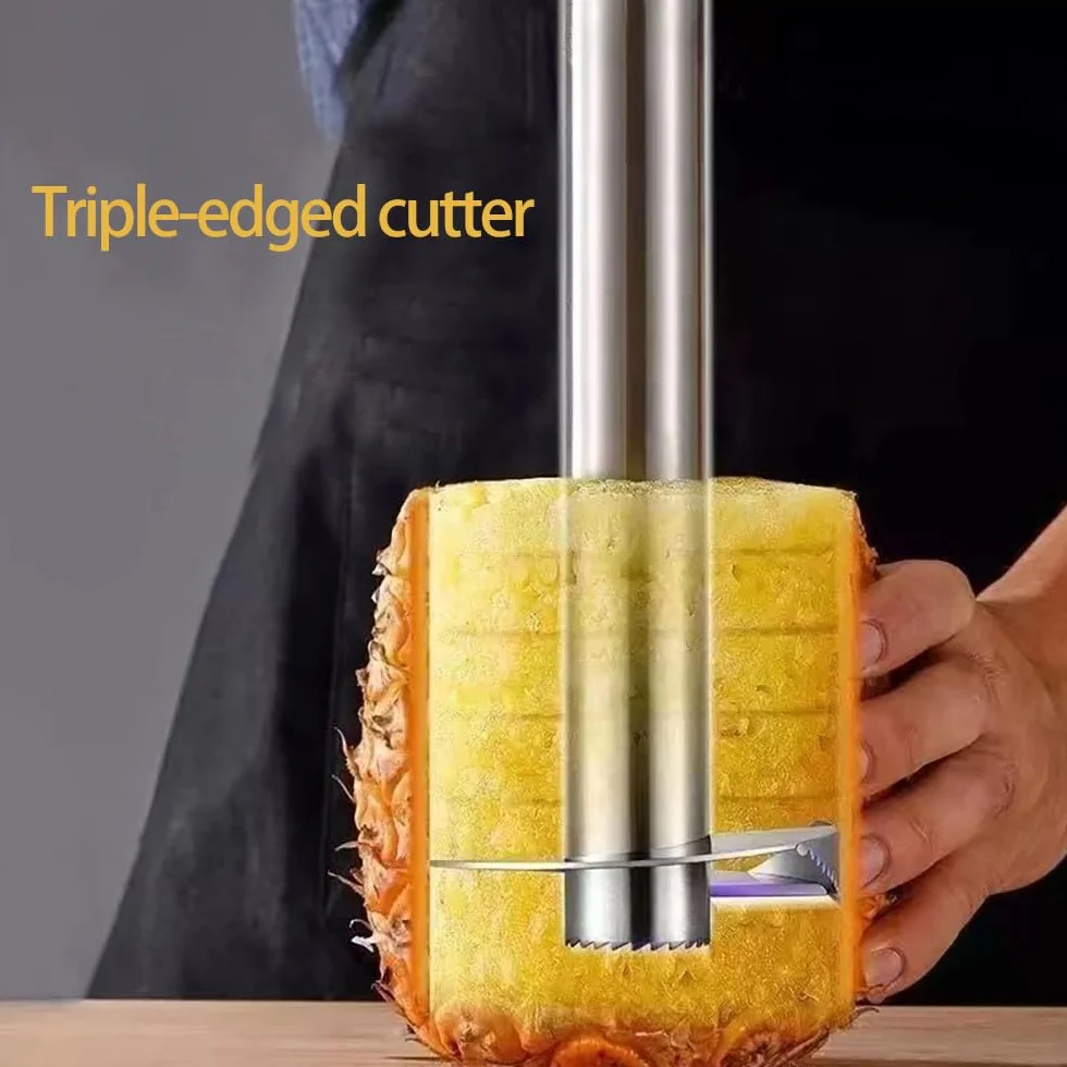 Cortador de Piña de Acero Inoxidable para Anillos Frutas Pelador Descorazonador