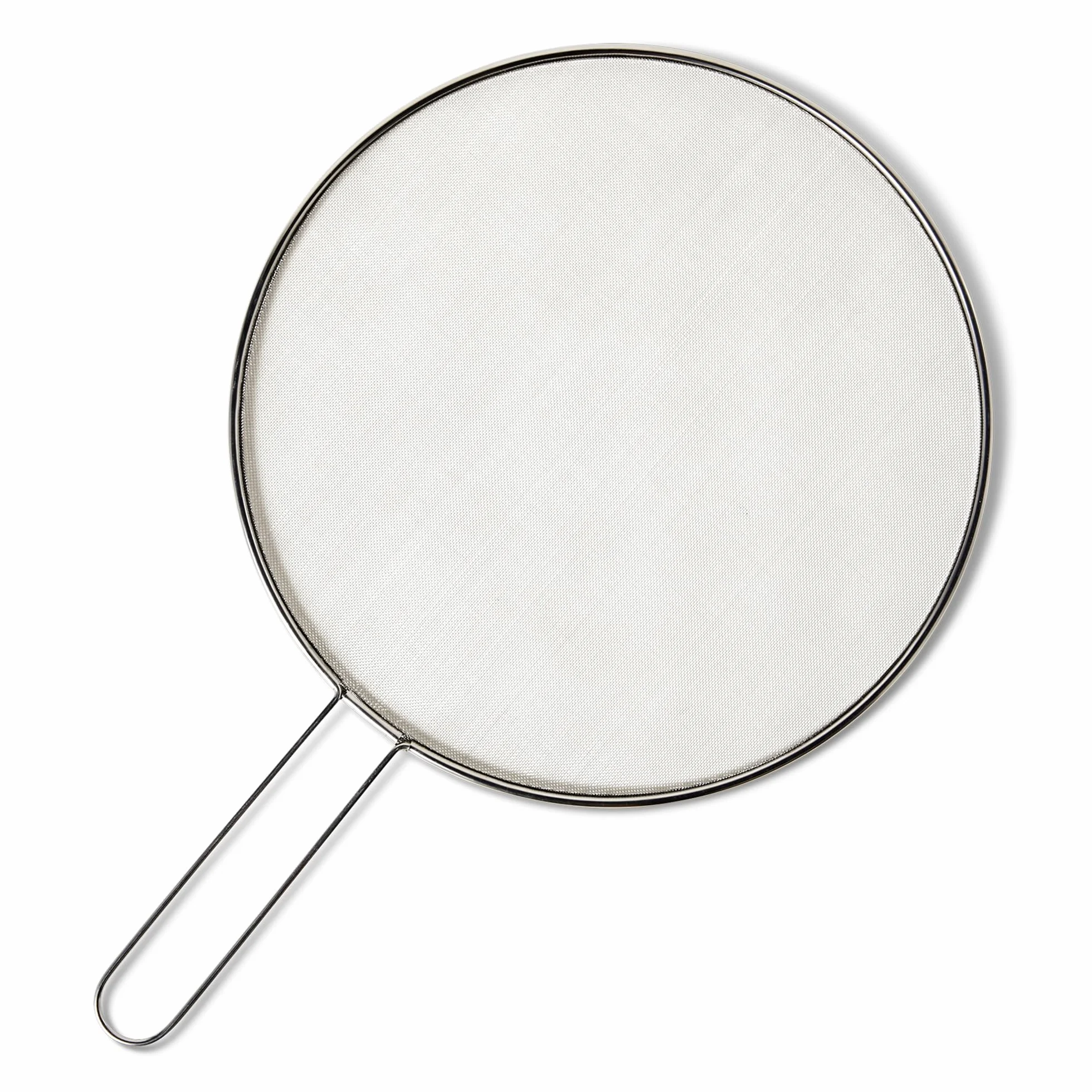 Amazon Basics Protector de Salpicaduras para Sartén 33,0cm Acero Inoxidable Apto para Lavavajillas