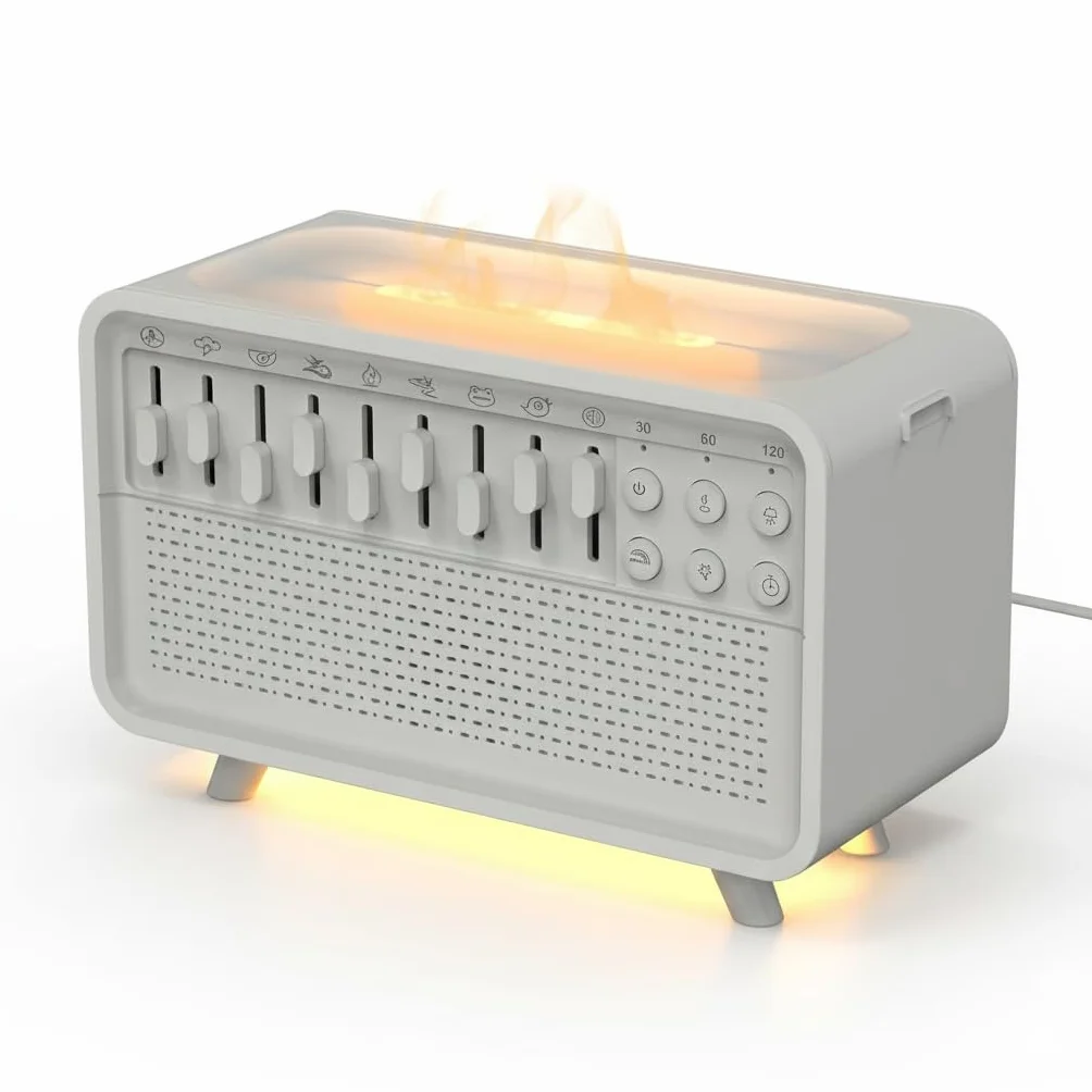 Shopia Humidificador con Ruido Blanco 4 en 1 Máquina de Sonido Blanco y Difusor de Aromas para Bebés Adultos