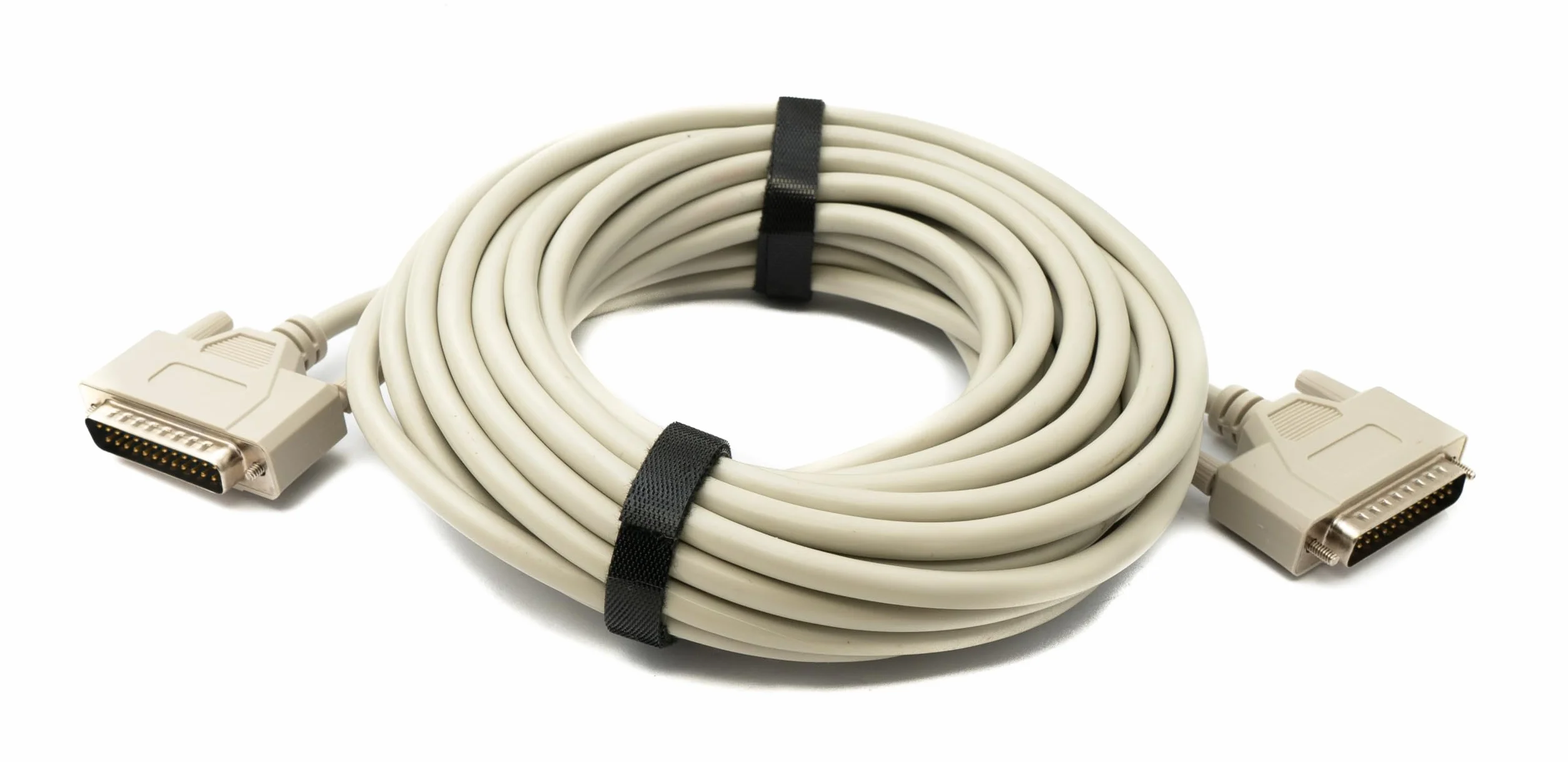 System-S D Sub - Cable de módem nulo (10 m, 25 pines, macho a macho, adaptador RS530), color gris