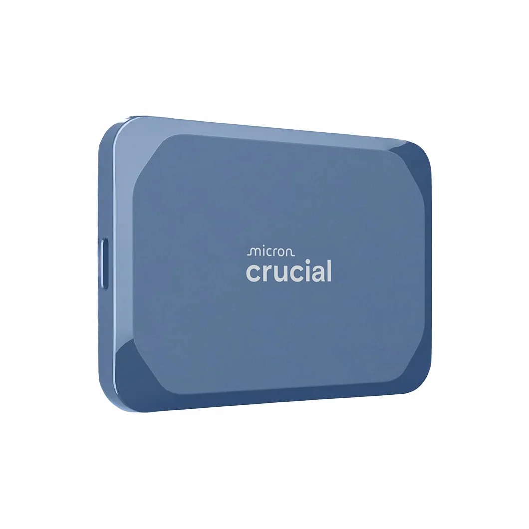 Crucial X10 2TB SSD Externo Portátil, hasta 2100MB/s, USB-C 3.2 Gen2, Clasificación IP65 de resistencia al agua y al polvo, Disco Duro Sólido Externo, Azul Mate - CT2000X10SSD9-02
