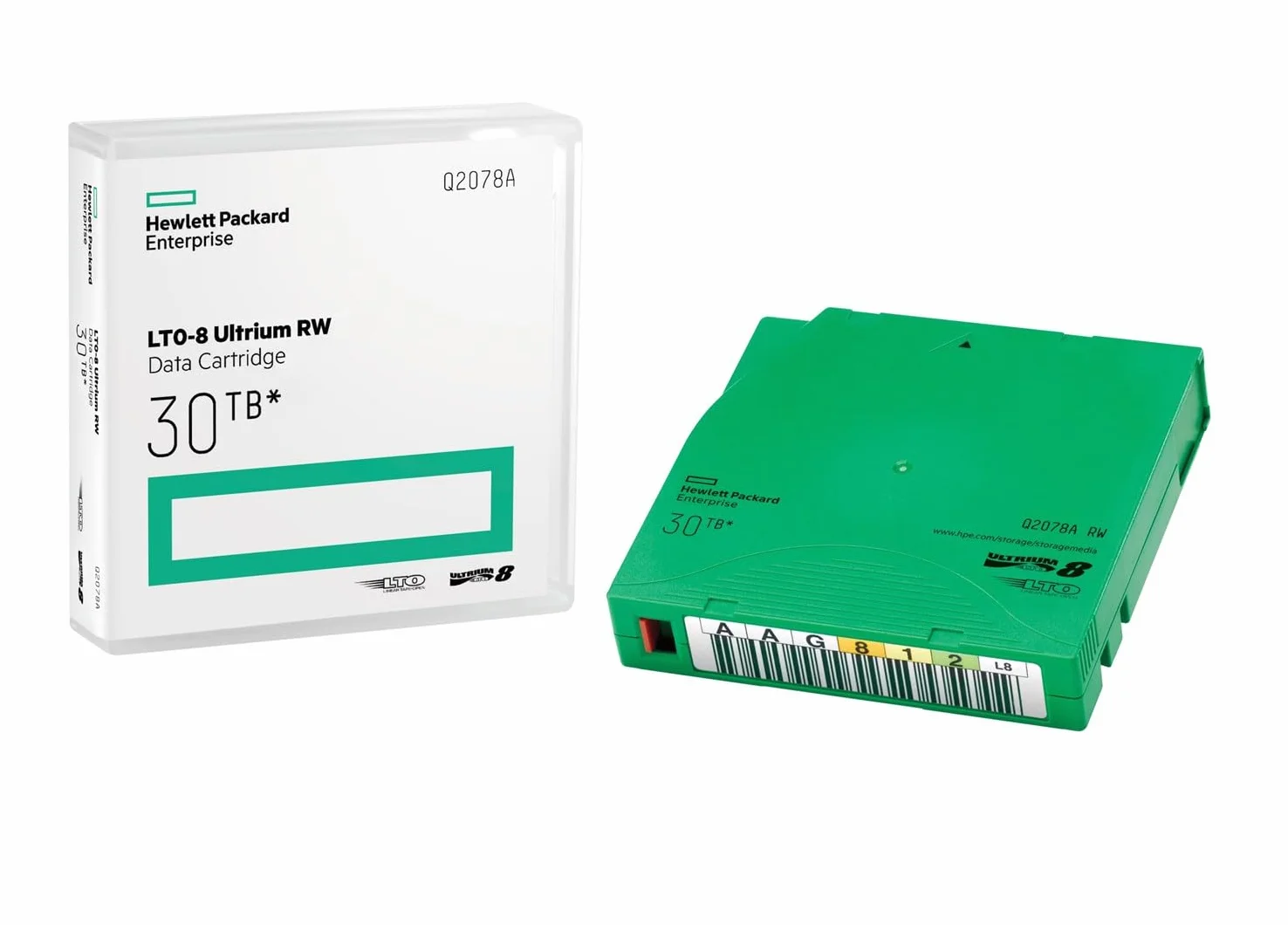 Hewlett Packard HP LTO-8 Ultrium 30TB RW Data Cartridge 12000GB