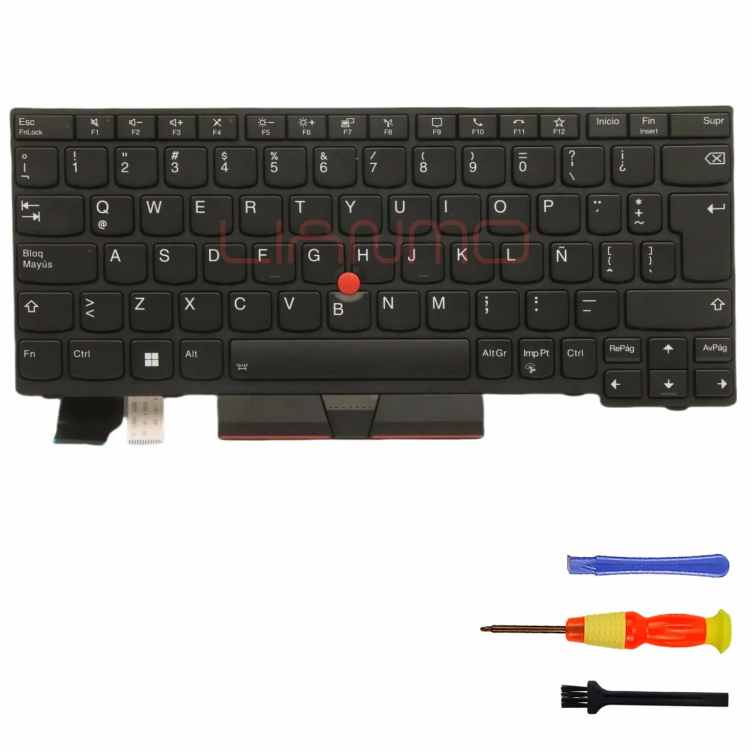 Teclado de repuesto compatible con Lenovo ThinkPad X13 Gen1/L13 Gen2/L13 Yoga Gen1/L13 Yoga Gen2/S2 5th S2 Gen6 con retroiluminación (España Latina, Retroiluminado)