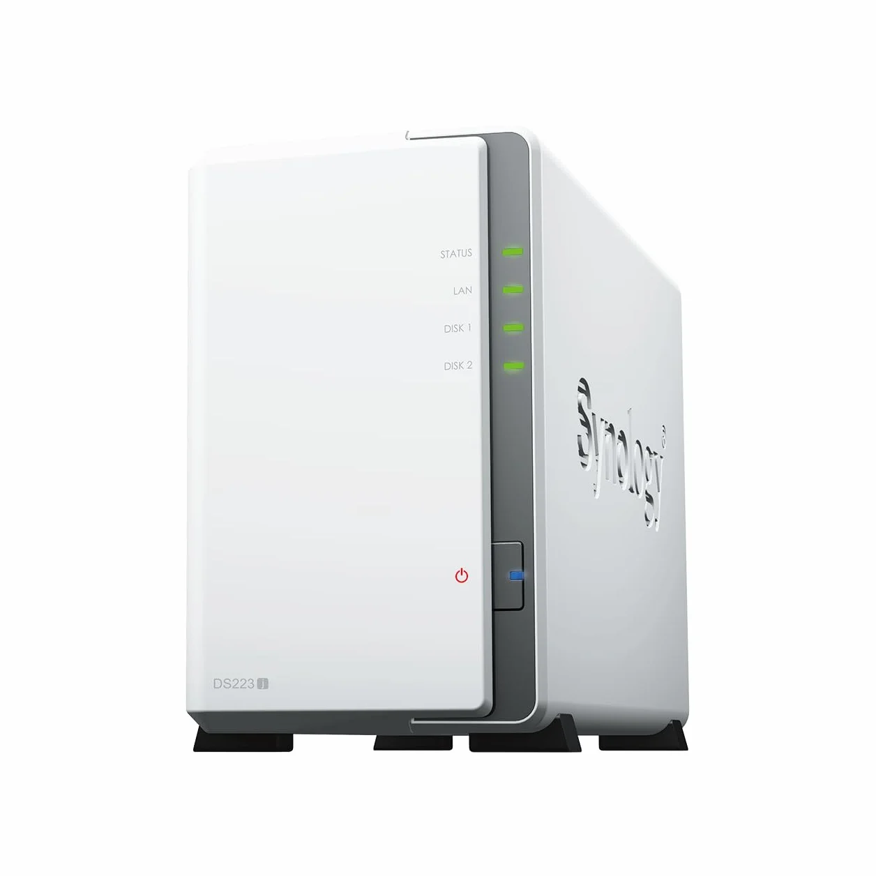 Synology DS223J NAS de Escritorio de 2 bahías, Blanco
