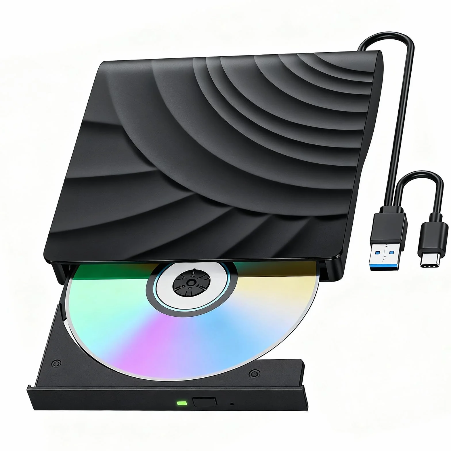 Unidad Blu-ray externa USB 3.0 tipo C, unidad de DVD portátil 3D, unidades Bluray para PC, portátil, grabadora de CD, DVD y lector de BD, reproductor de Blu-ray Plug & Play, compatible con Windows XP