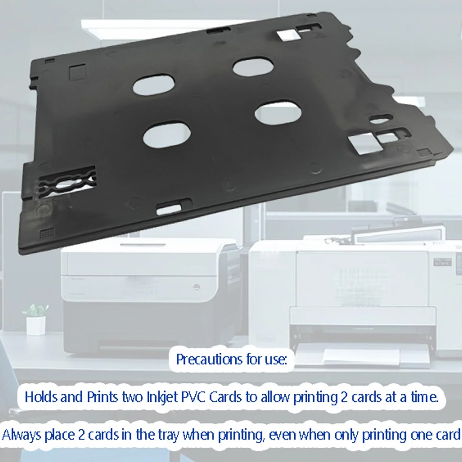 Bandeja para tarjetas de identificación de PVC de inyección de tinta compatible con impresoras Canon TS701 TS702 TS703 TS704 TS705 TS709 TS8220 TS8330 TS82xx, TS83xx,TS95xx Series impresoras