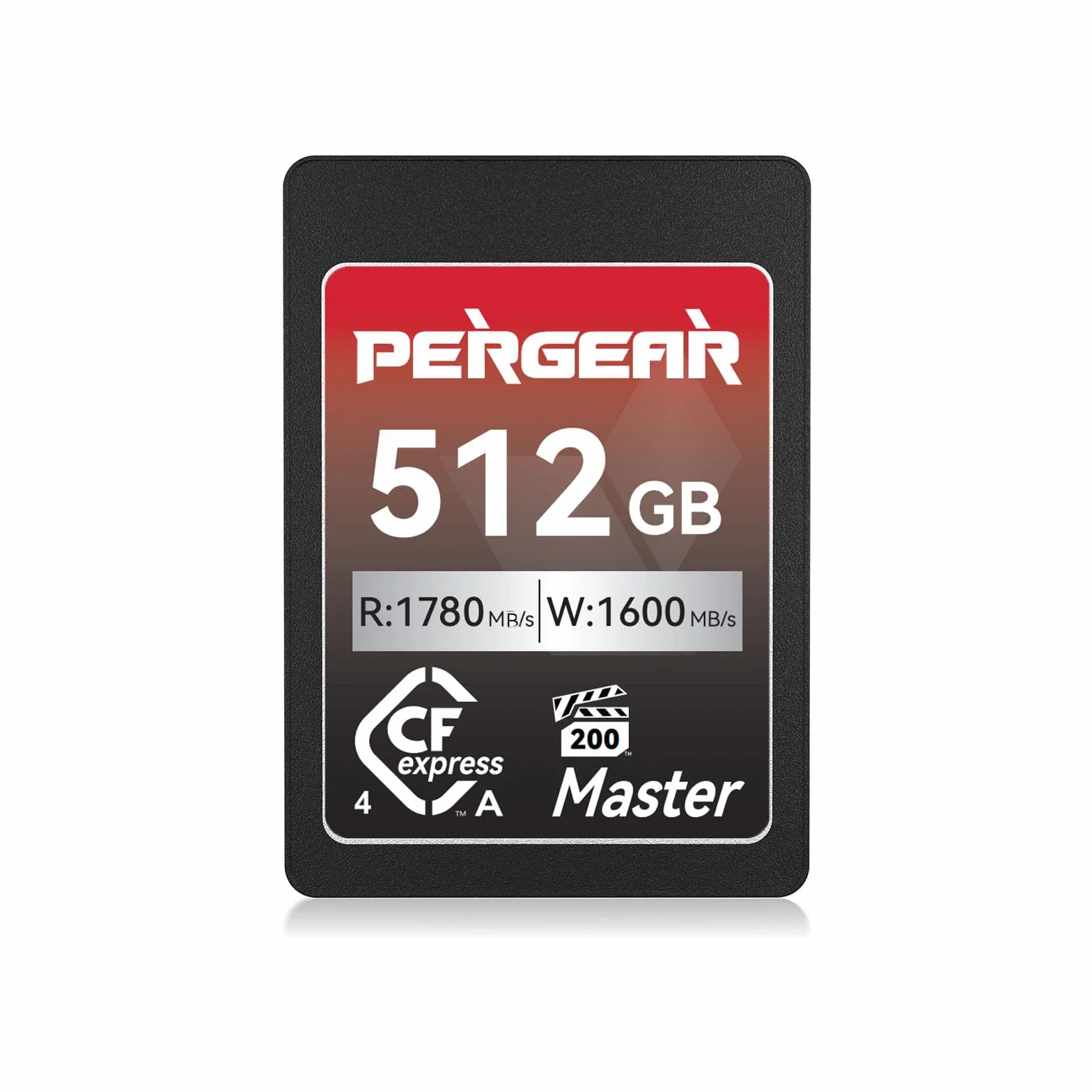 Pergear Tarjeta de memoria CFexpress 4.0 tipo A de 512 GB, velocidad de lectura de hasta 1780 MB/s y velocidad de escritura de 1600 MB/s para 4K 120P, 8K 30P (Master Series), compatible con cámaras