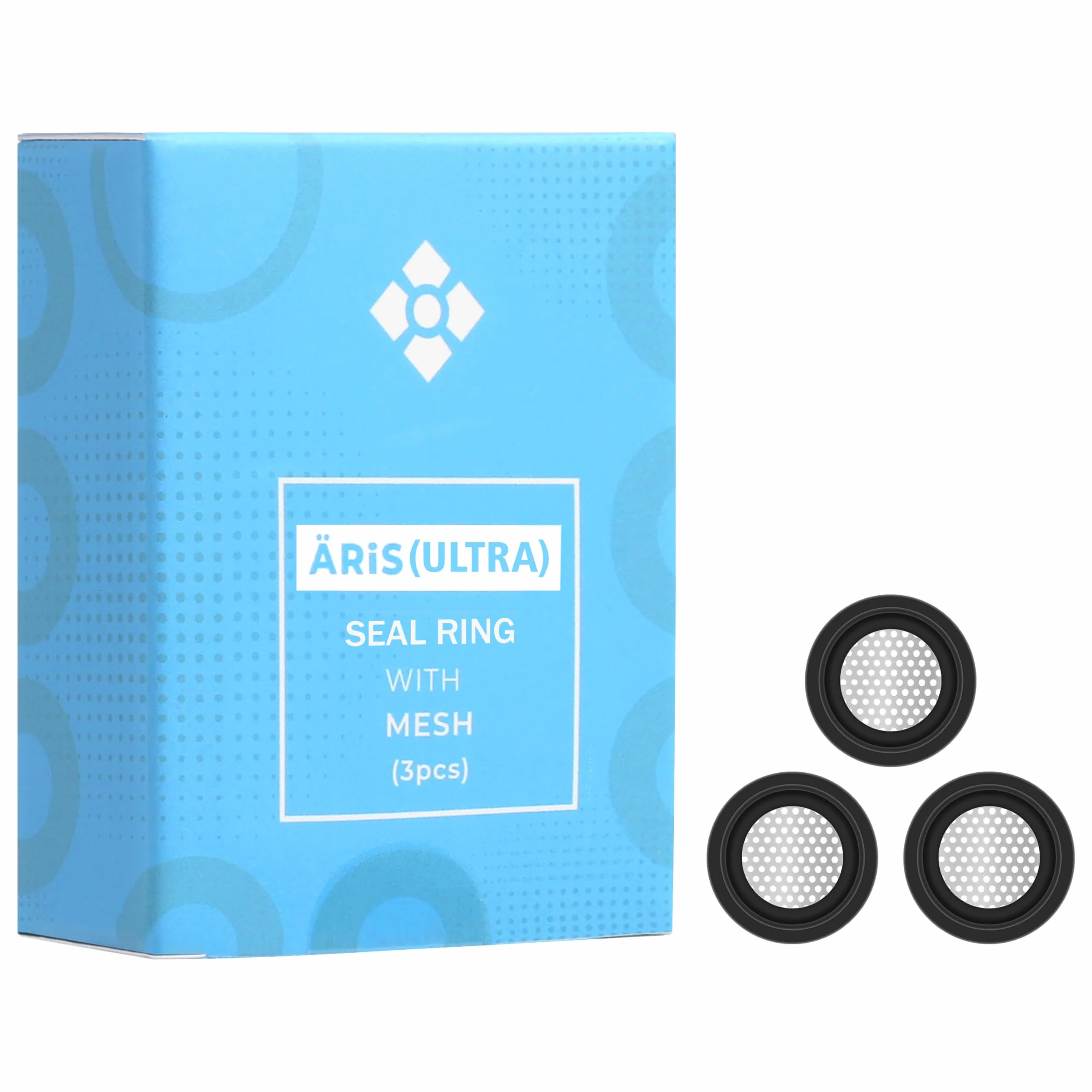 WOLKENKRAFT ÄRiS (ULTRA) Anillos de sellado con colador, juego de 3 unidades, accesorios originales de alta calidad para vaporizador WOLKENKRAFT ÄRiS (ULTRA)