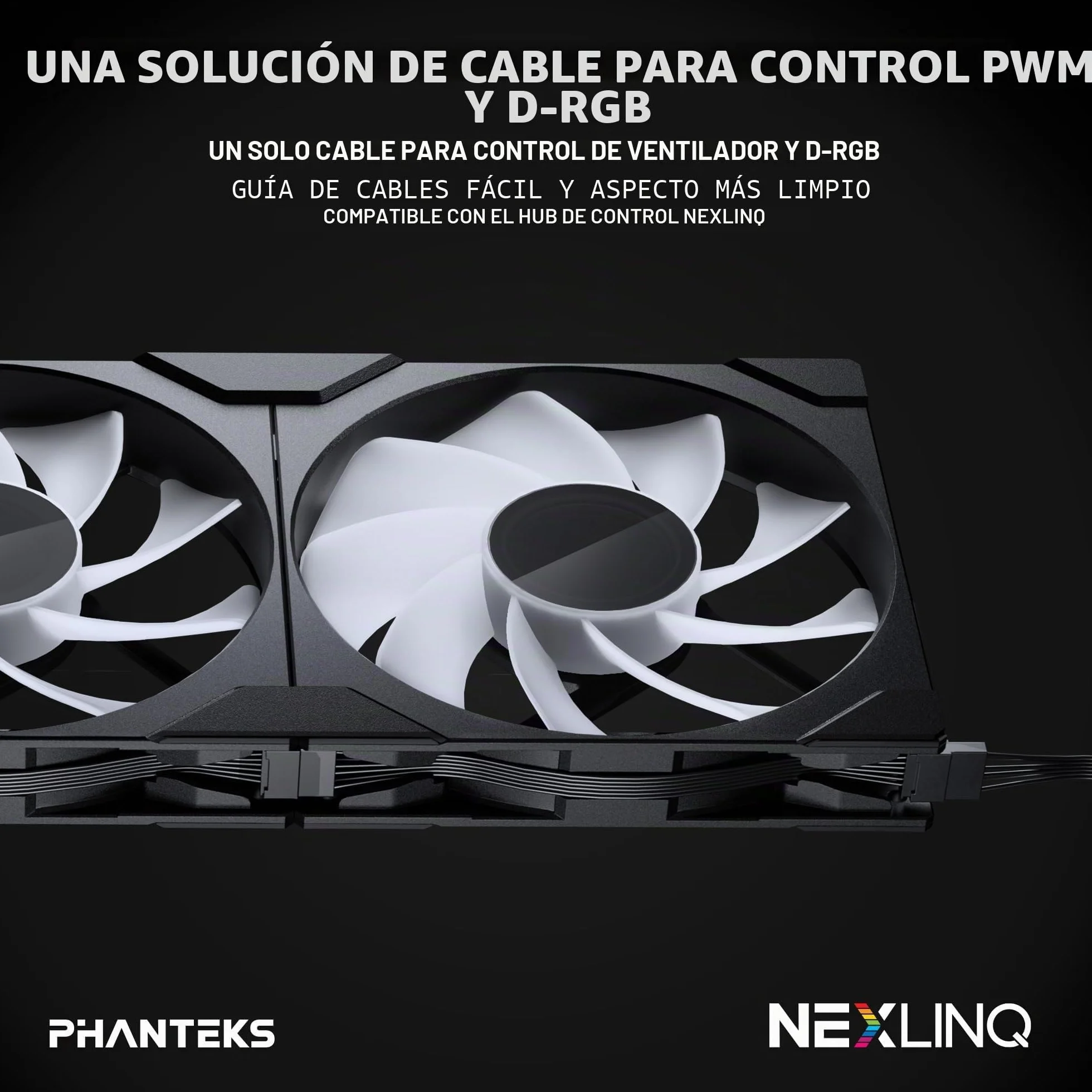 PHANTEKS M25 Gen2 PWM D-RGB L?fter 3er-Pack - Reverse Blade, 140mm, schwarz