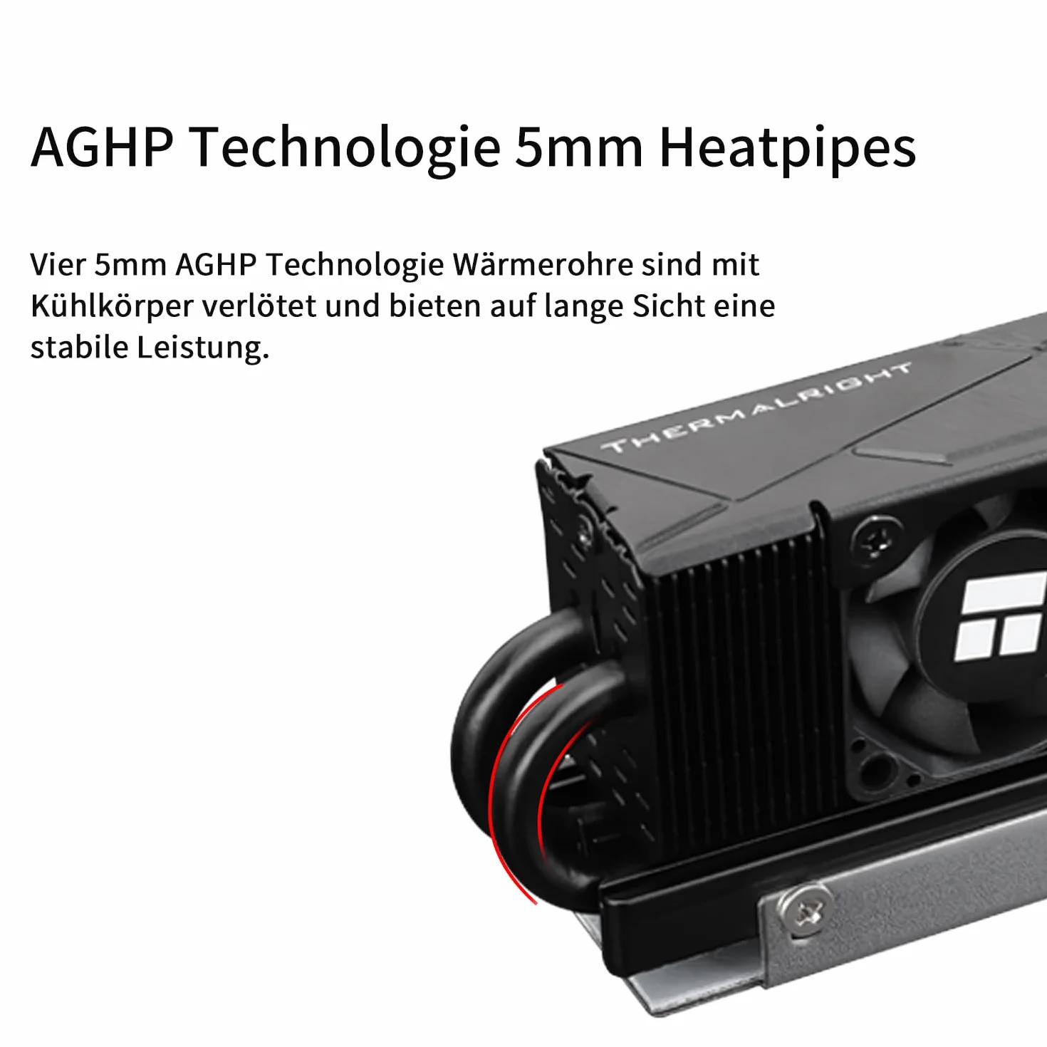 Thermalright HR10 2280 PRO Black SSD, disipador de calor de doble cara, con ventilador PWM pequeño y rápido, almohadilla de silicona térmica para PC SSD 2280 y ordenador