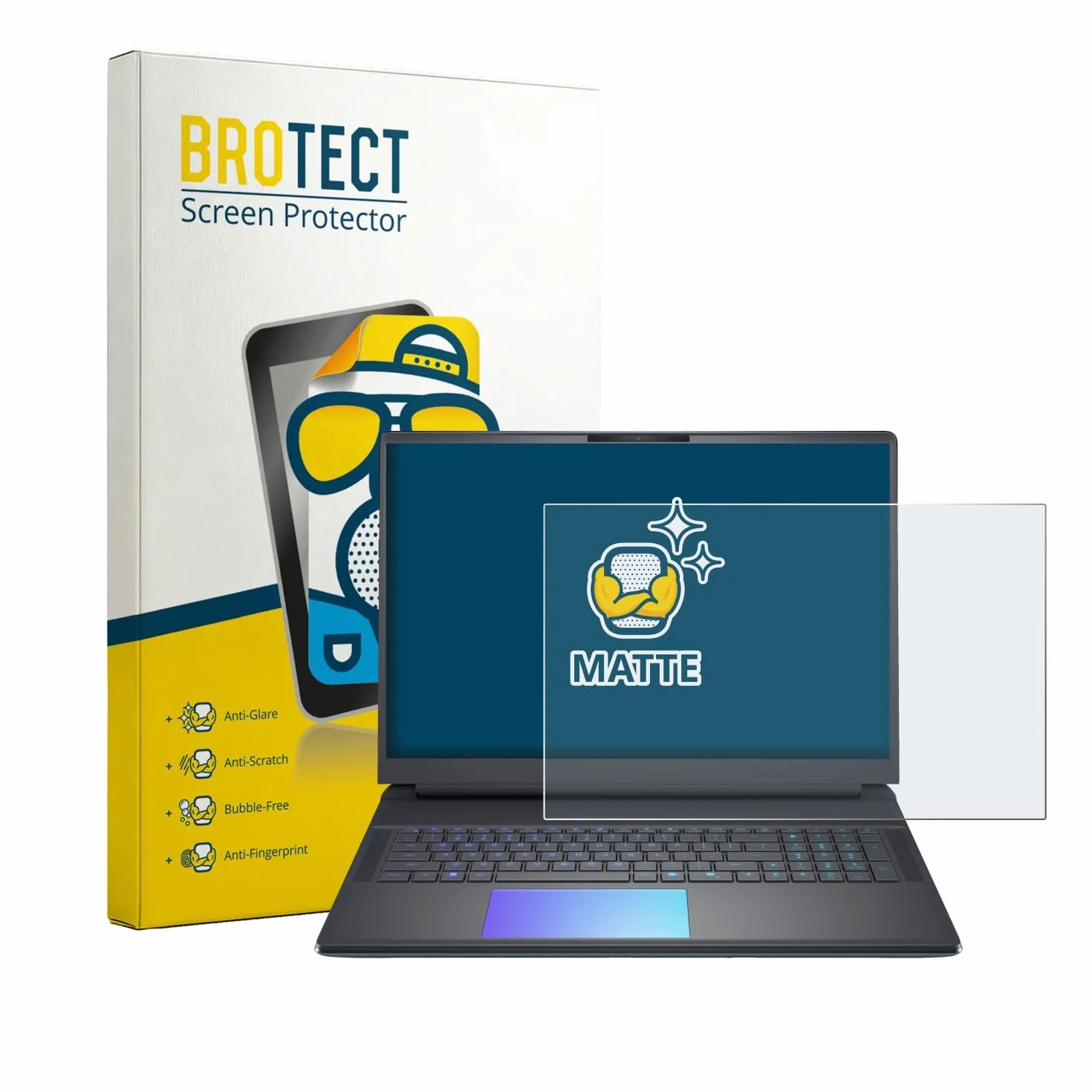 BROTECT Protector Pantalla Anti-Reflejos para Dell Alienware 18 Area-51 Película Mate Anti-Huellas