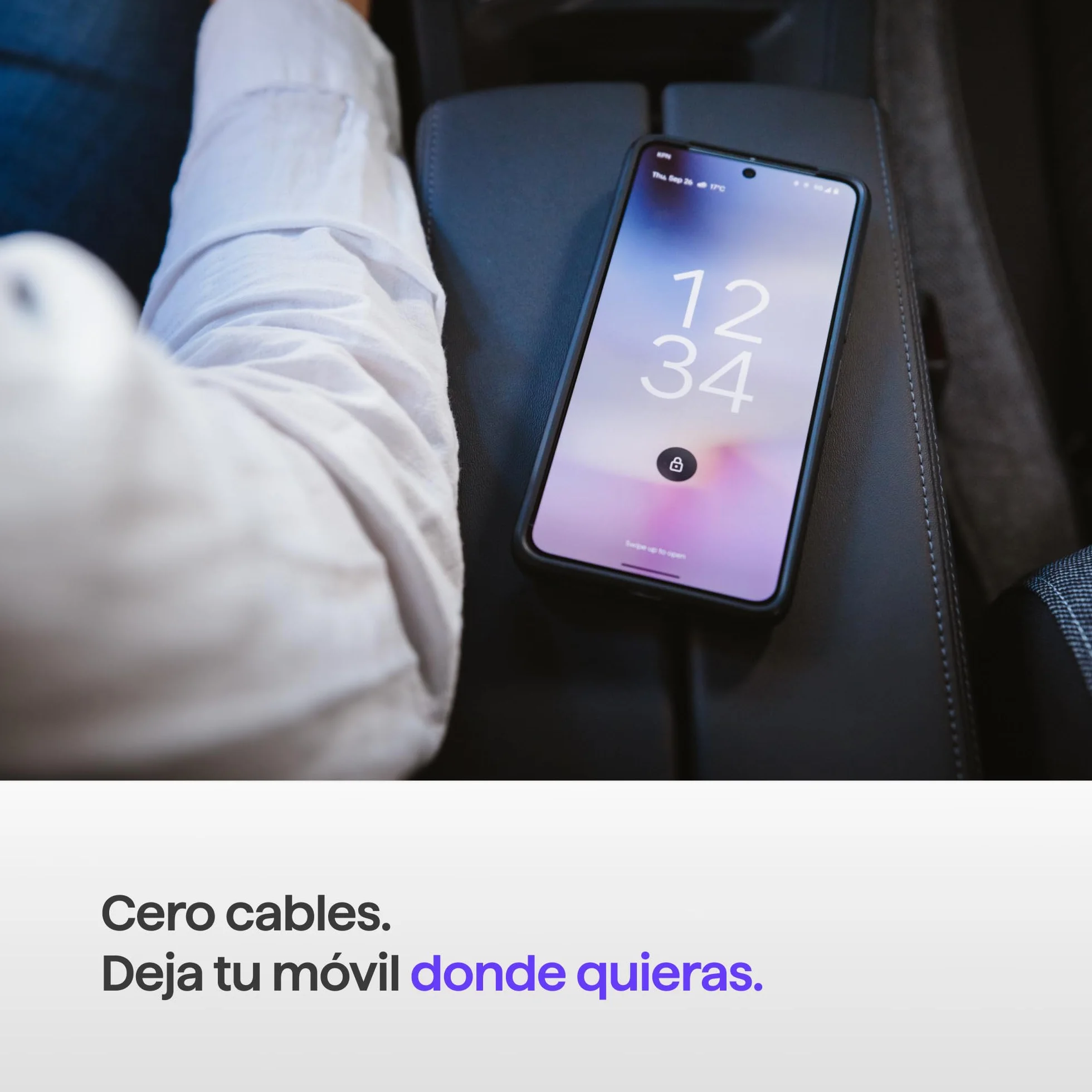 AAWireless Adaptador 2 en 1 para Android Auto y Apple Carplay, conexión inalámbrica a través de Bluetooth y WiFi, apto para iOS 10+ y Android 11+, botón multifuncional, fabricado en Europa