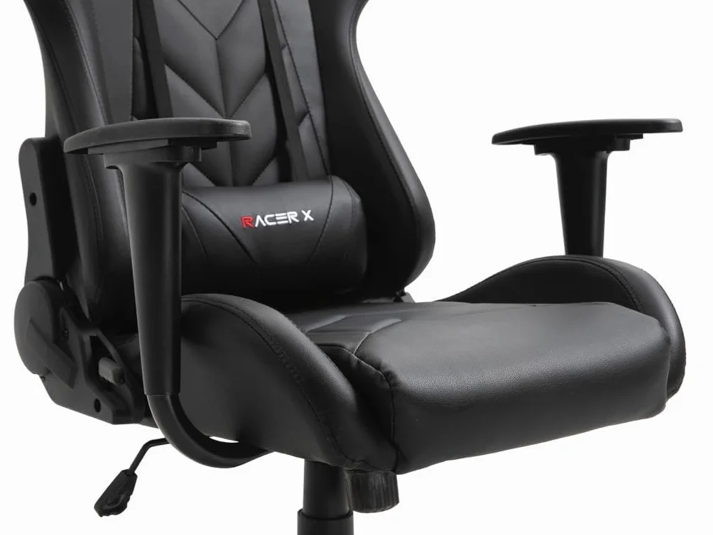 Silla Gaming Racer X Ergonómica Sillón Gamer Profesional Reposabrazos Cojín Lumbar Reposacabezas Giratoria Regulable Altura Reclinable
