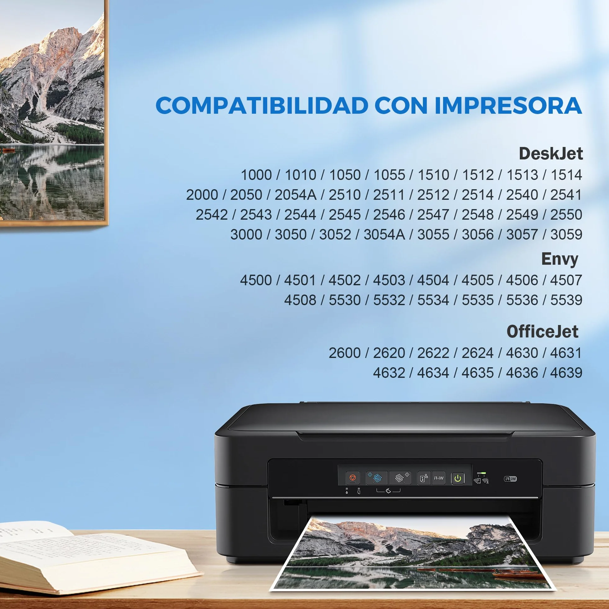 301XL 301 XL Cartuchos de Tinta Remanufacturado para HP 301 Negro y Color Compatible Cartuchos de Tinta 301 para HP Deskjet 2450 1050 3050 Envy 4500 5530 4508 OfficeJet 2620(Negro/Color,2-Pack)