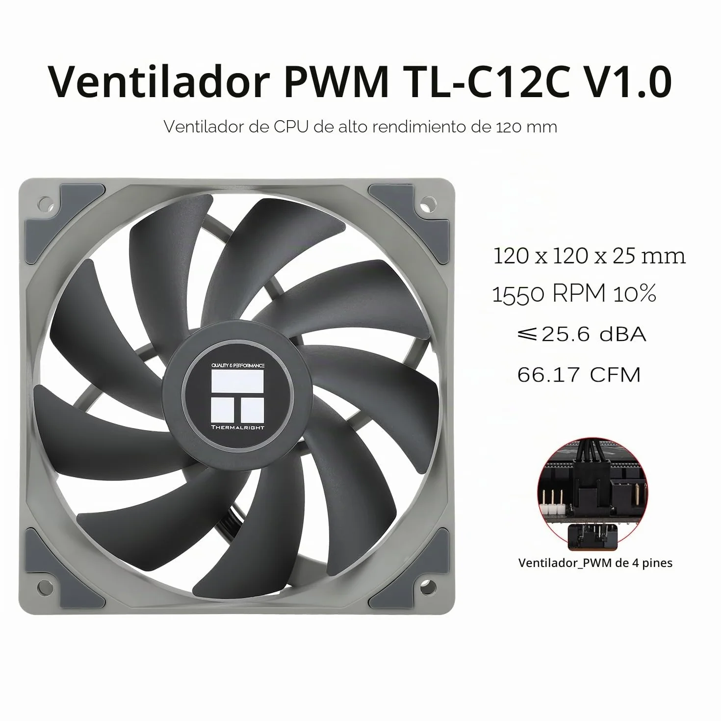 TR-Thermalright Assassin King 120 SE Enfriador de CPU - 5 tubos de calor, 1550 U/min, ventilador de CPU silencioso de 120 mm, para AM4/AM5, Intel LGA1851/1700/115x/1200, Enfriador de PC de 148 mm de