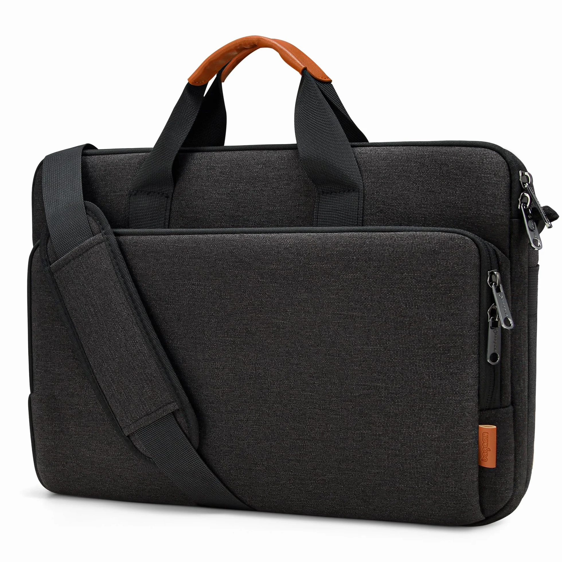 bagasin Bolsa de Transporte para Ordenador portátil de 15 15.6 16 17 17.3 Pulgadas, maletín de Tela Repelente al Agua, Cargador Superior Ligero, para Negocios o Escuela