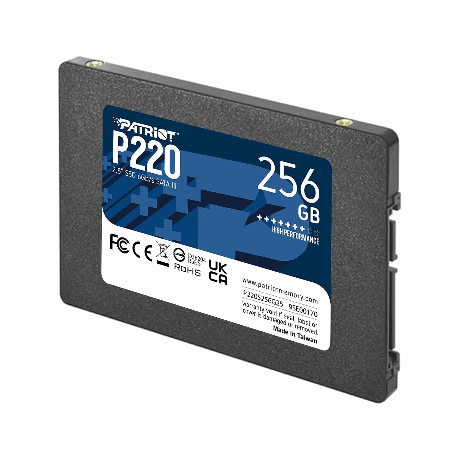 Patriot P220 SSD 256GB SATA III Disco Sólido Interno 2.5"