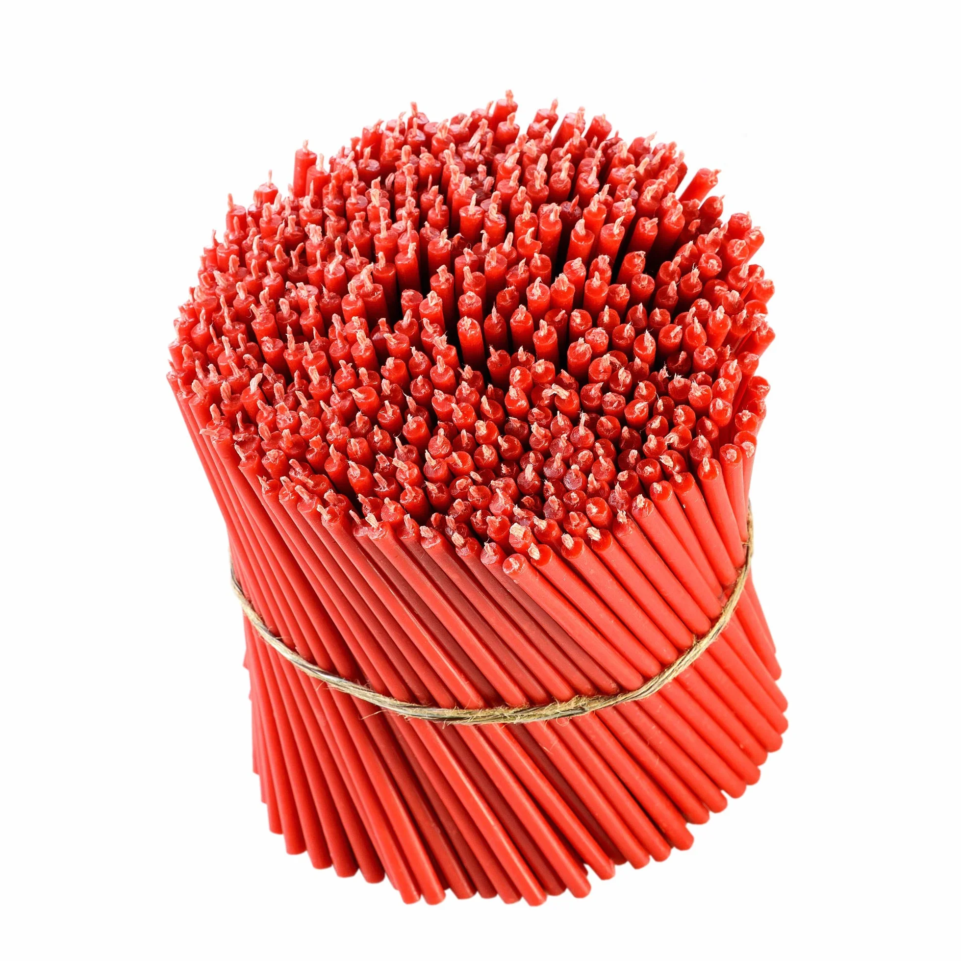 Danilovo Ritual Velas de cera de abeja rojo ortodoxe decoración 16 cm 50 unidades