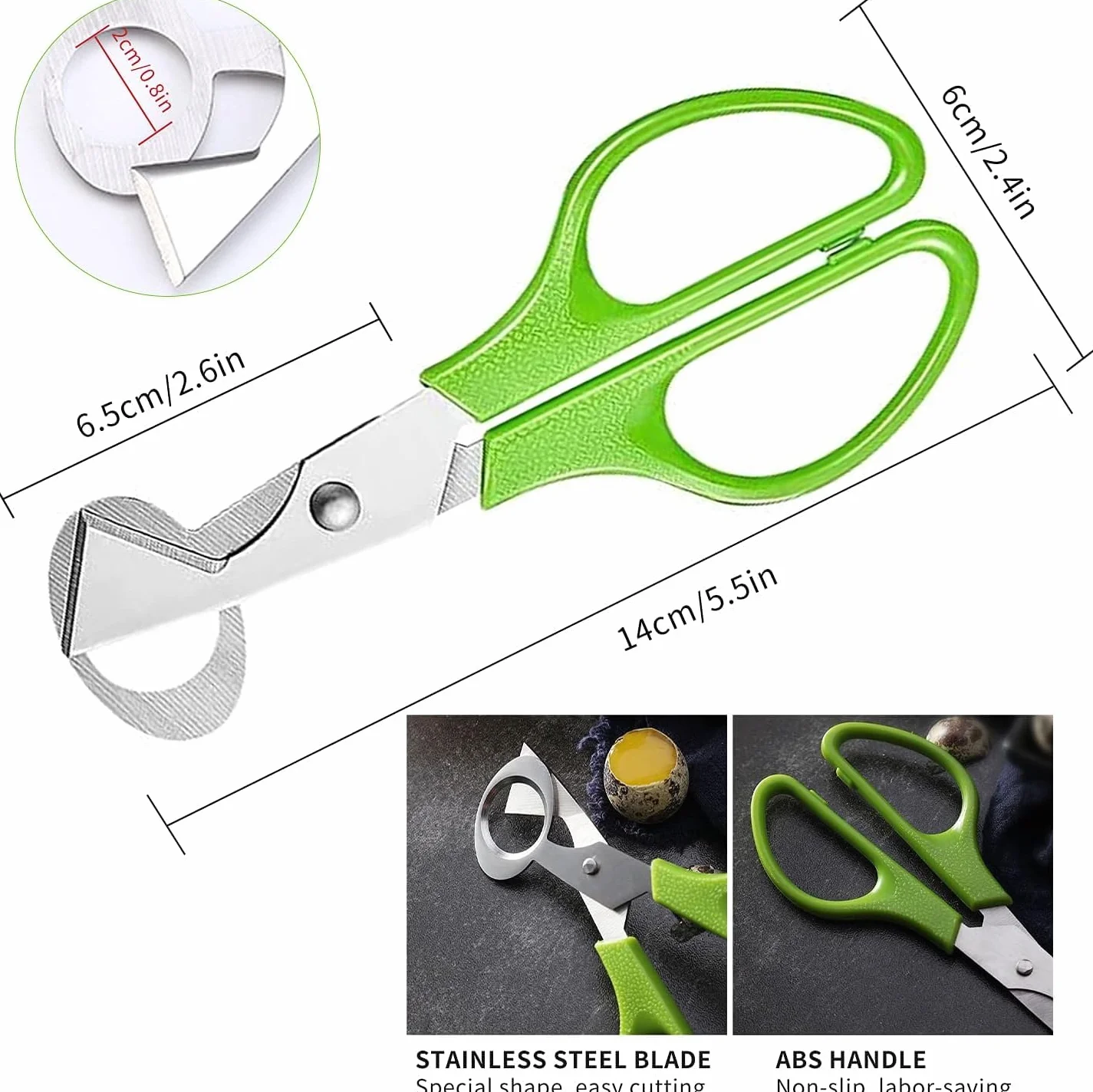 Tijeras de huevo de codorniz cortador de acero inoxidable herramienta de cocina abridor de cáscara