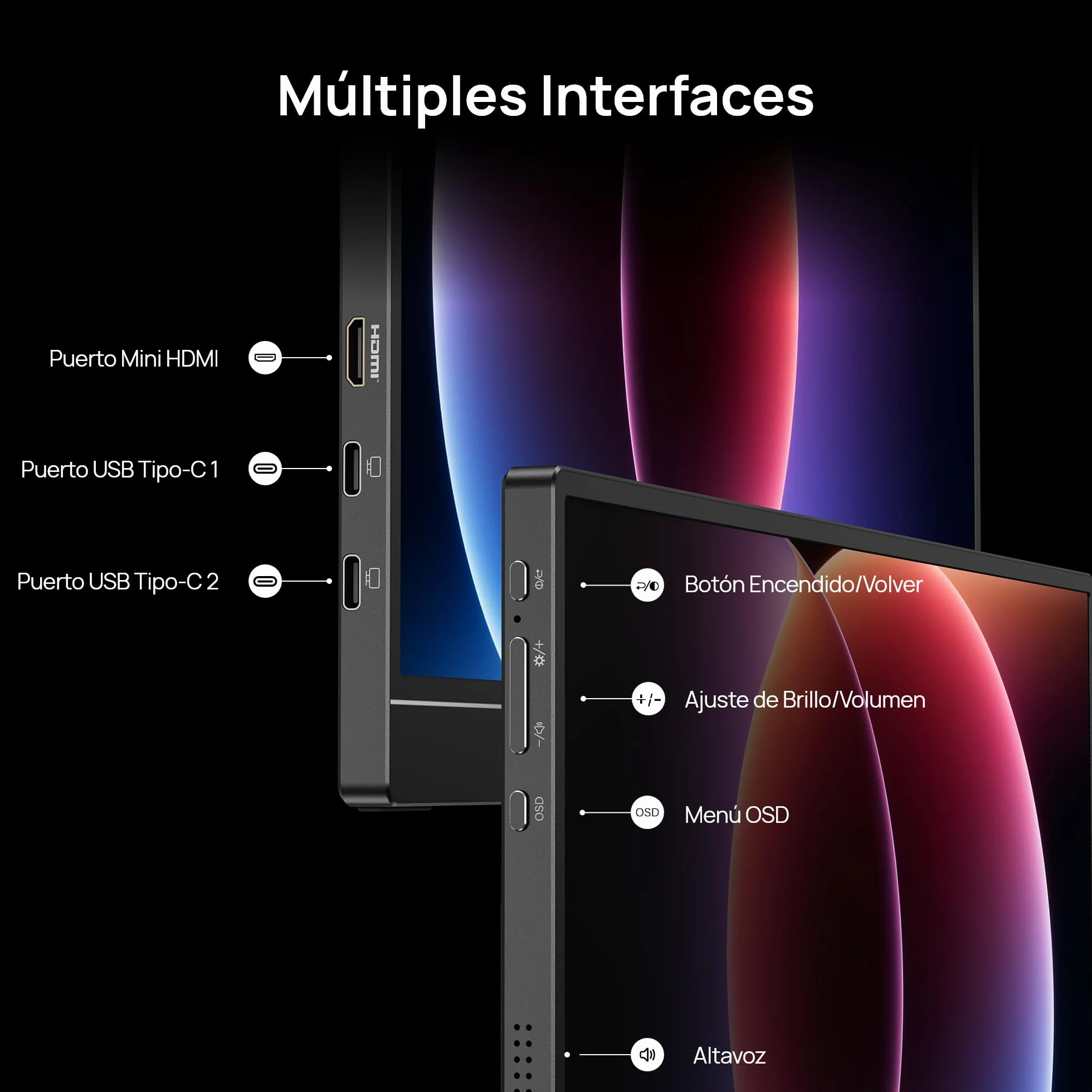 ARZOPA 16.1" 144Hz Gaming Monitor Portátil 1920×1080P FHD HDR 106% sRGB