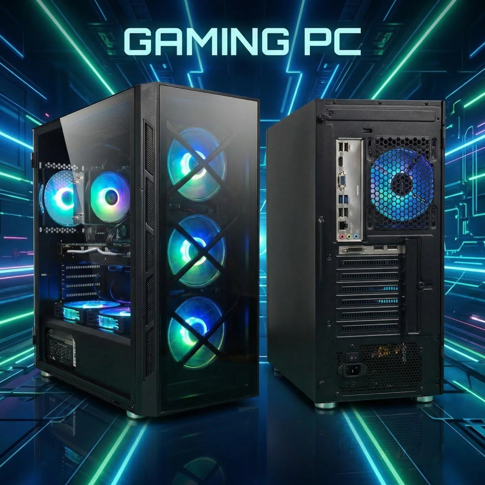 STGsivir PC Gaming, Ordenador de Sobremesa Gaming, Core i7 hasta 3.9GHz, Geforce GTX 1660 Super 6GB GDDR6, 32GB RAM,1TB SSD,WiFi 6,BT5.0,RGB Ventiladores x6,Windows11 Pro
