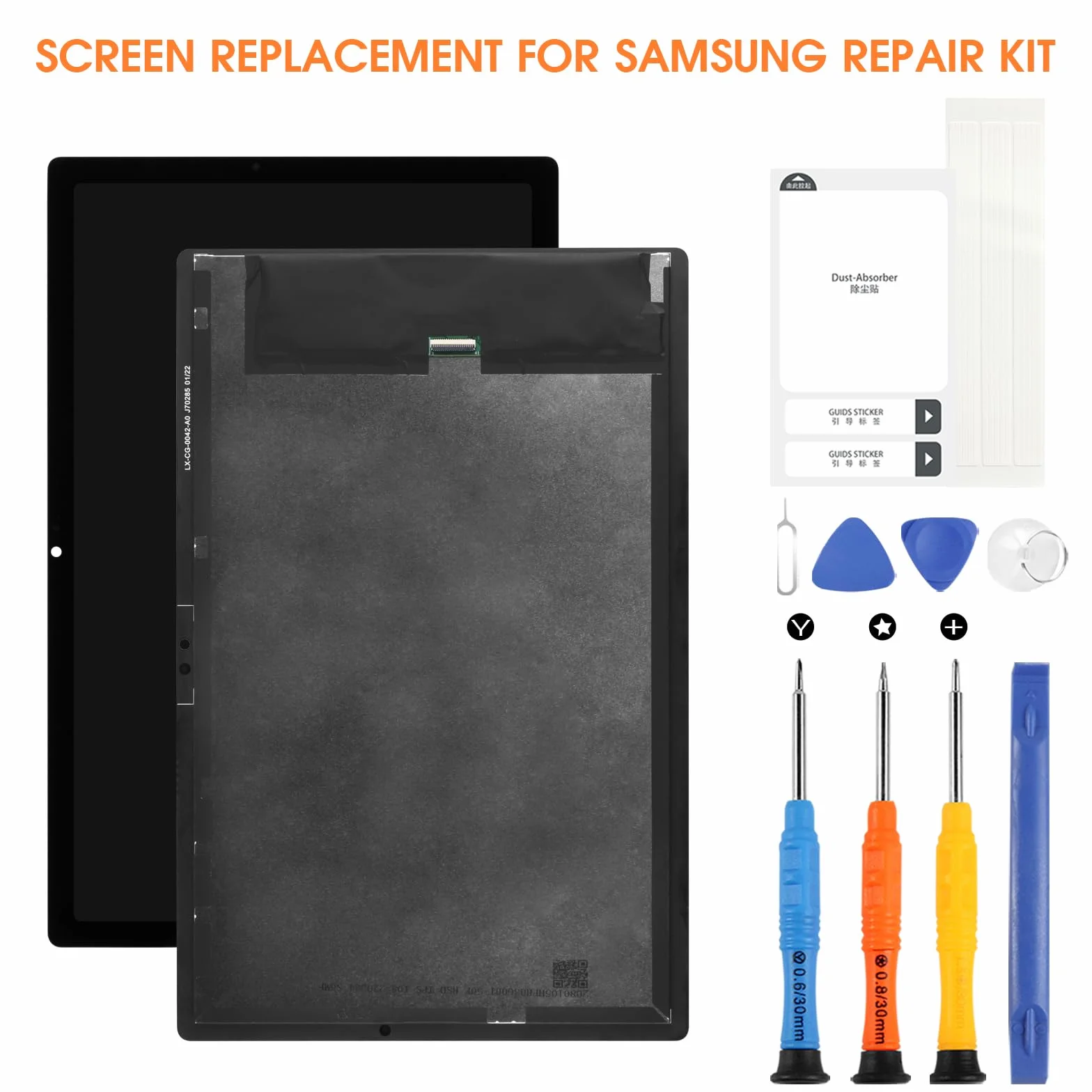 Pantalla LCD para Samsung Tab A8 2021, repuesto para Galaxy Tab A8 2021 SM-X200 SM-X205 10,5 pulgadas LCD pantalla táctil digitalizador montaje con kit de reparación