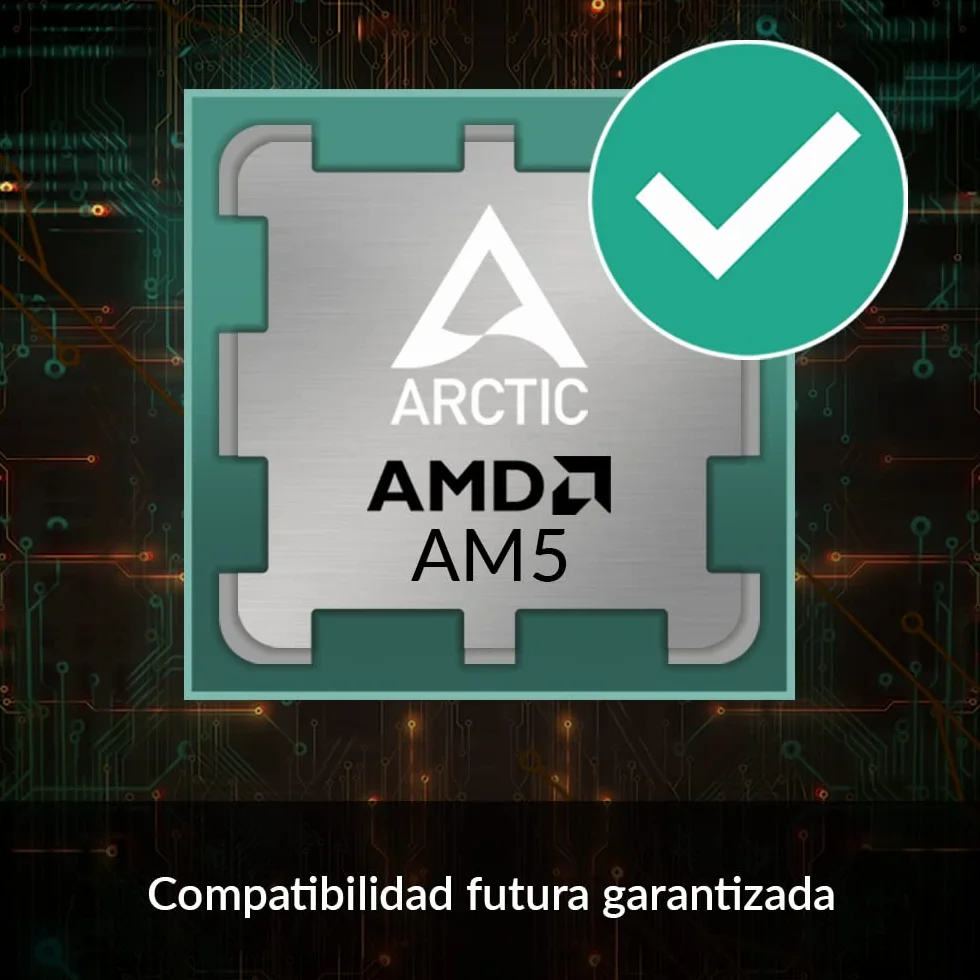 ARCTIC Freezer A35 CO - Disipador de CPU de torre para AMD, Funcionamiento Continuo, Ventilador P de 120 mm con presión optimizada, 0-1800 RPM, 4 Heatpipes, Incl. Pasta térmica MX-5 - Negro
