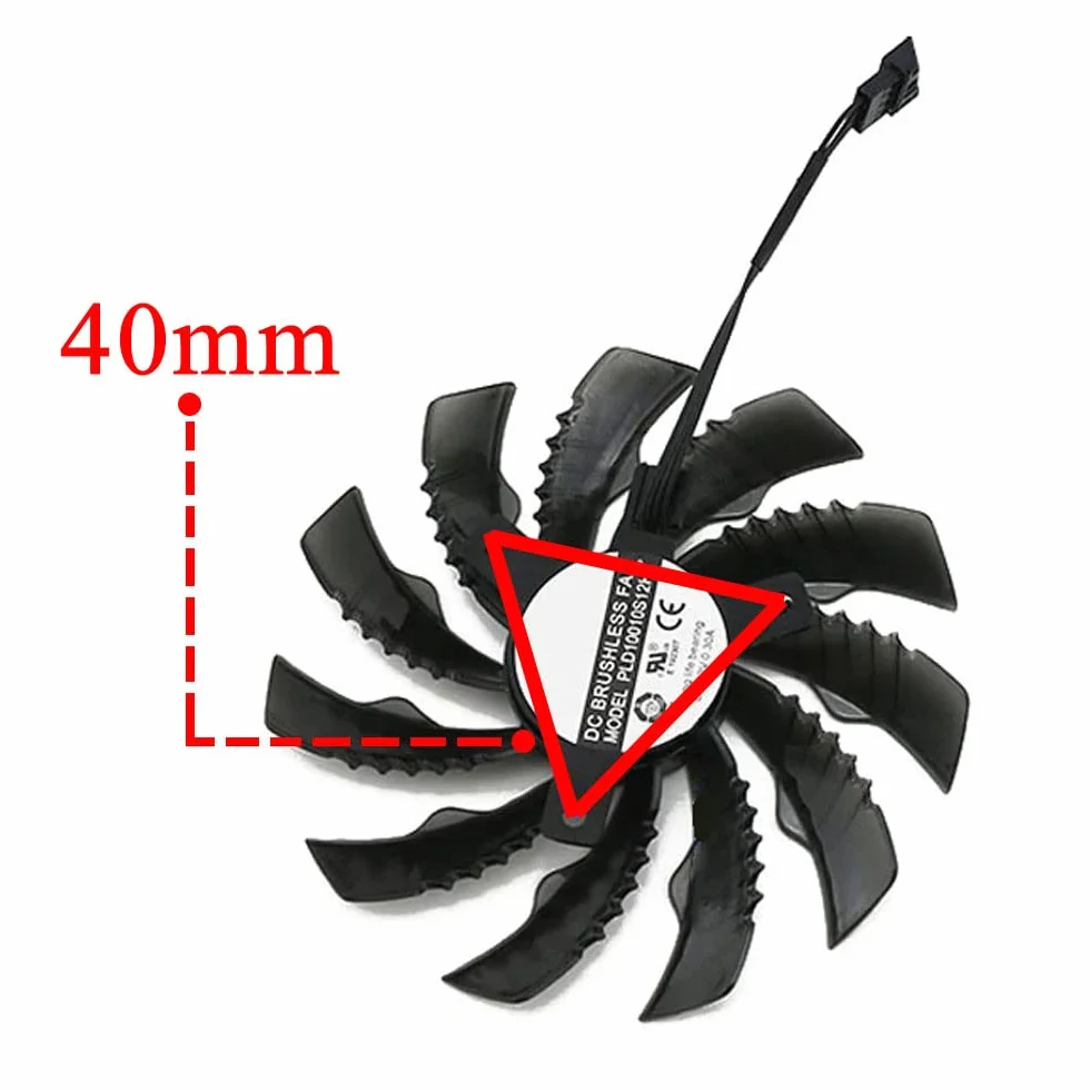 Ventilador de refrigeración para tarjeta gráfica Gigabyte GTX 1660 ti/GTX 1650 / RTX 2060 2070 2080 Ventilador de refrigeración para tarjeta de video (ventilador B)