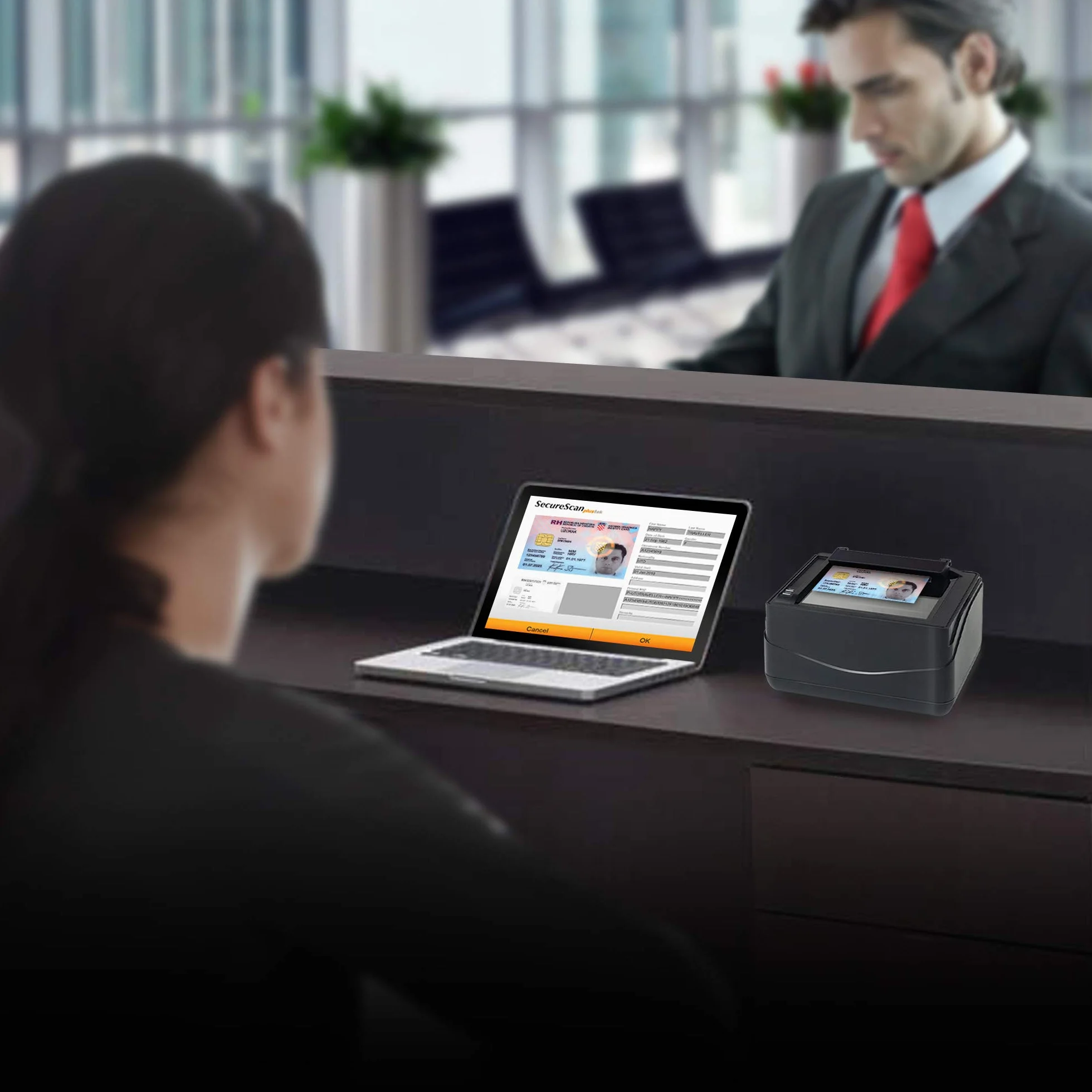 Plustek X-Mini Escáner de Pasaporte y Tarjeta de Identidad