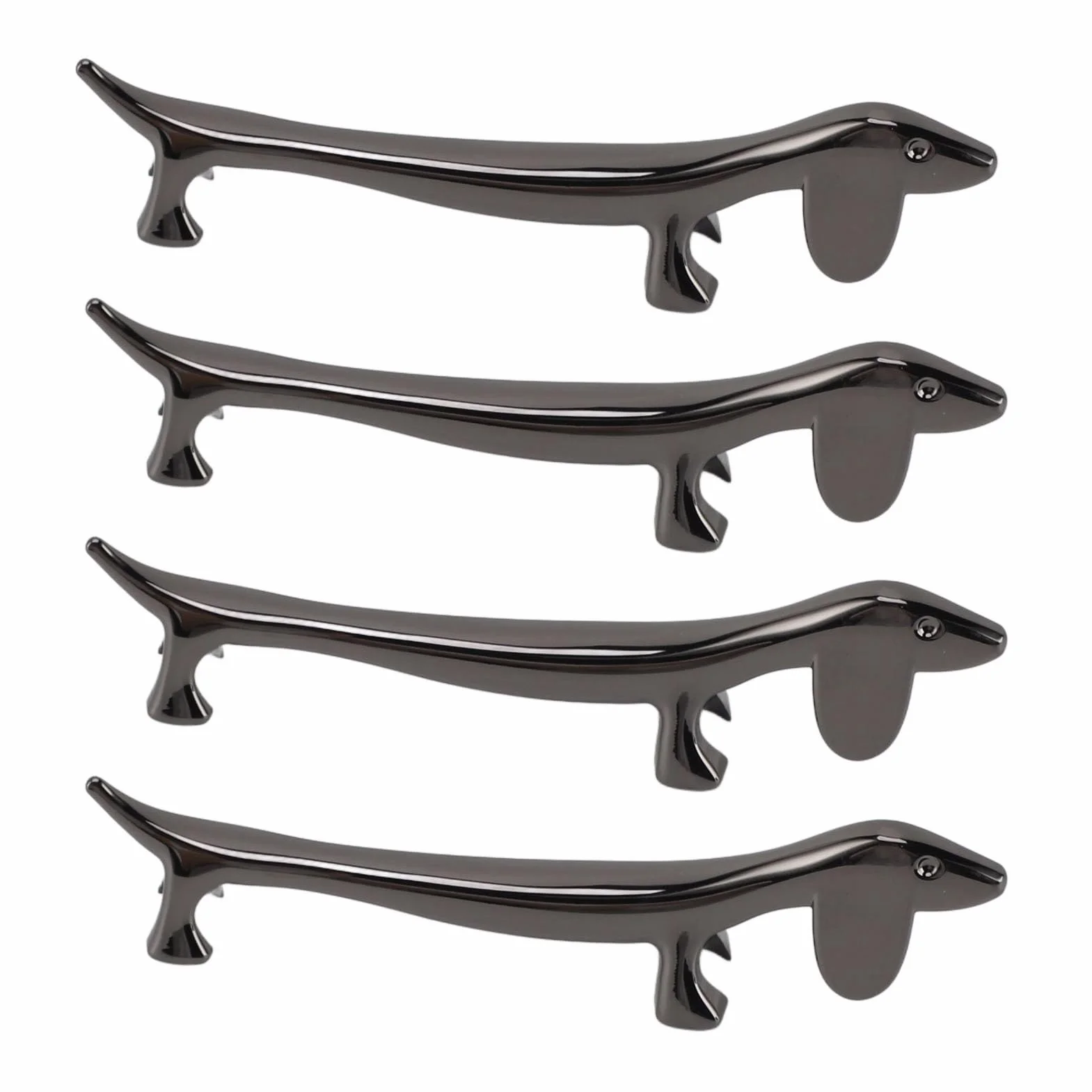 Soporte para Palillos para Cachorros, Resistente, Fácil de Limpiar, para Restaurante (Perro Salchicha Negra)