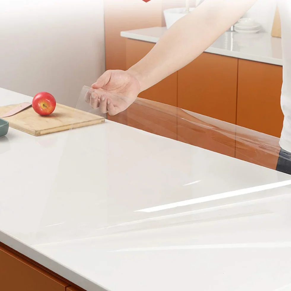 Vinilo Transparente Adhesivo 30x200cm Protector Pared Cocina Impermeable