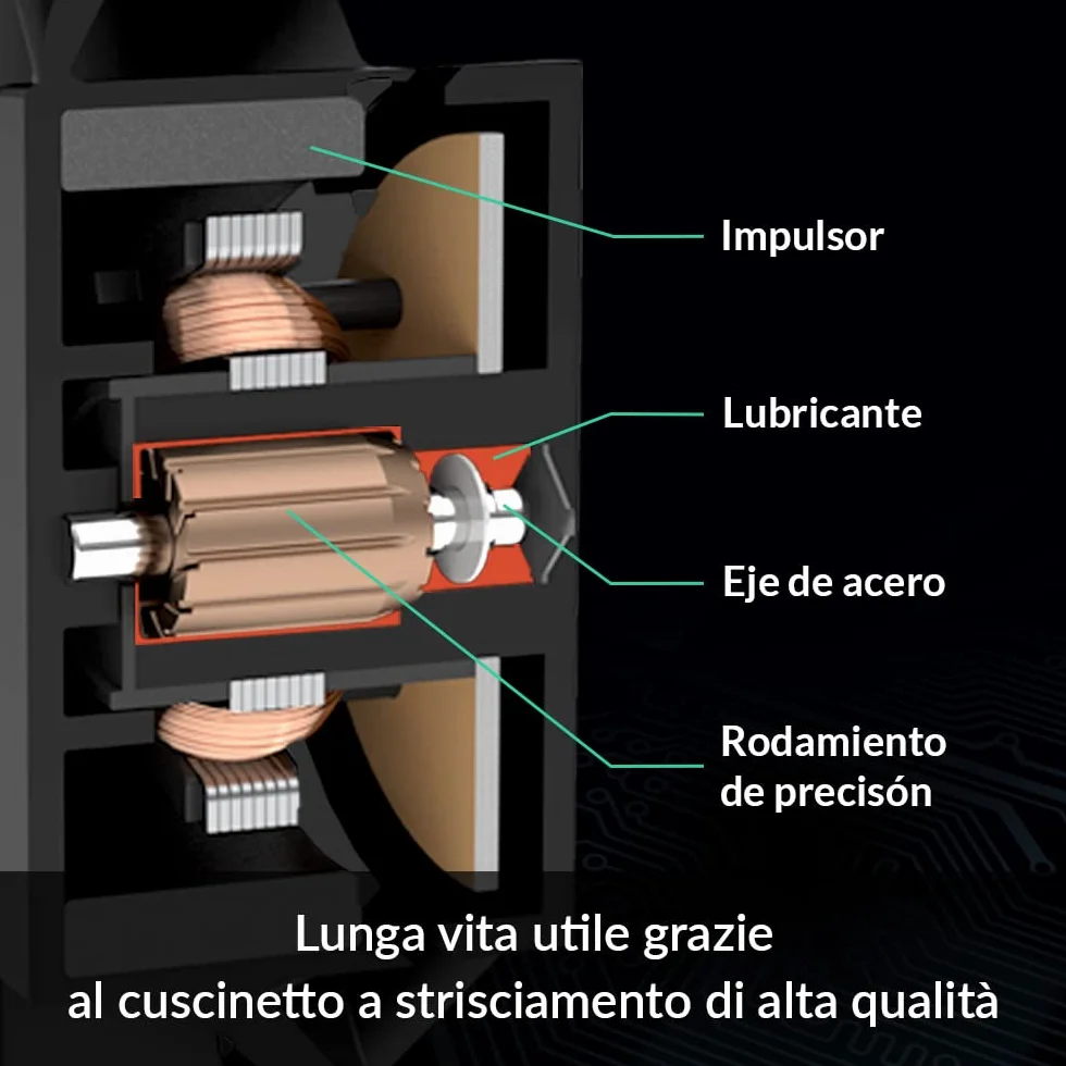 ARCTIC P12 (5 Piezas) - Ventilador PC 120mm, Fan 120mm, Ventilador de Caja, Optimizado para Presión, 1800 RPM - Negro