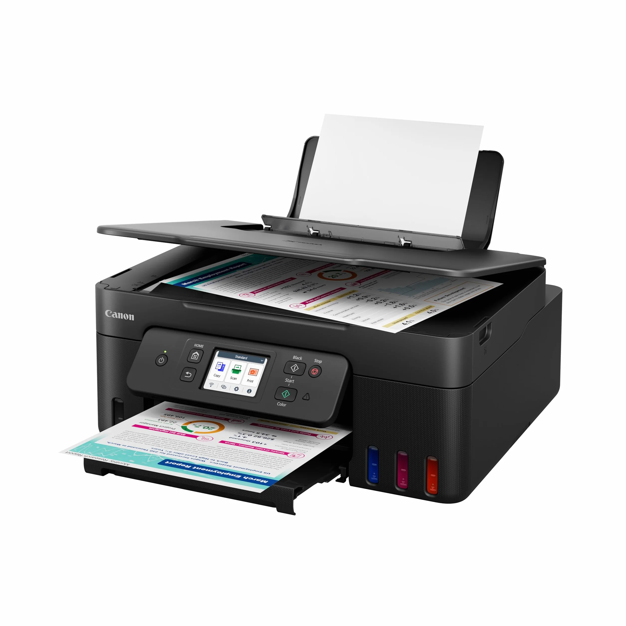 Canon Pixma G3590 Megatank, Doble Cara Automática, WiFi, con Depósito de Tinta Rellenable, Incluye Botellas de Tinta