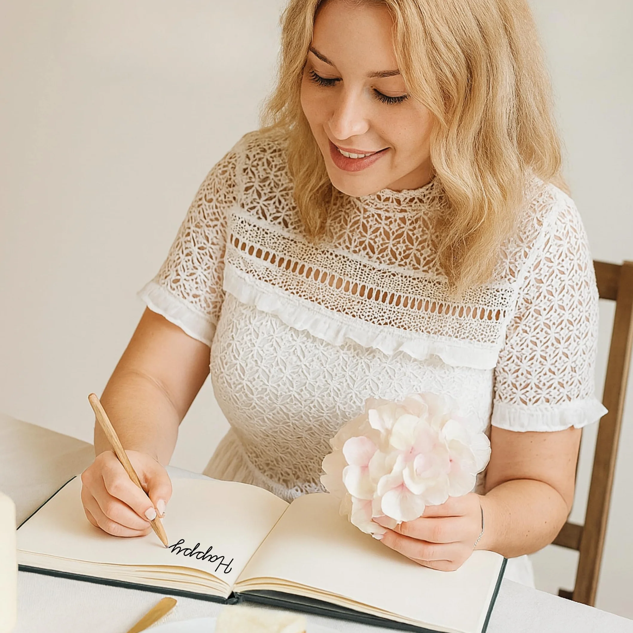 Plantvibes Libro de visitas premium para bodas, 120 páginas, estilo vintage, título dorado, negro