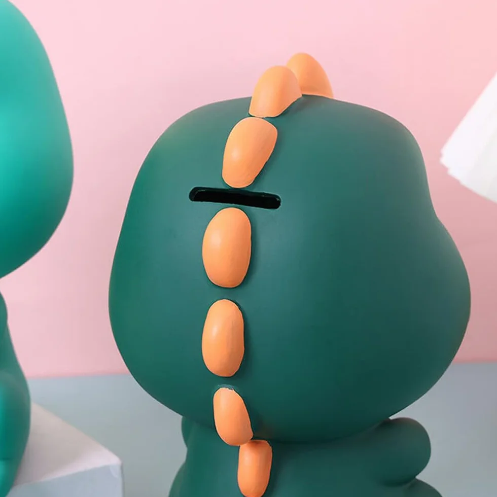 Hucha Infantil Personalizada Dinosaurio Grande Caja Fuerte Pequeña Dinero Bank Regalos Decoraciones