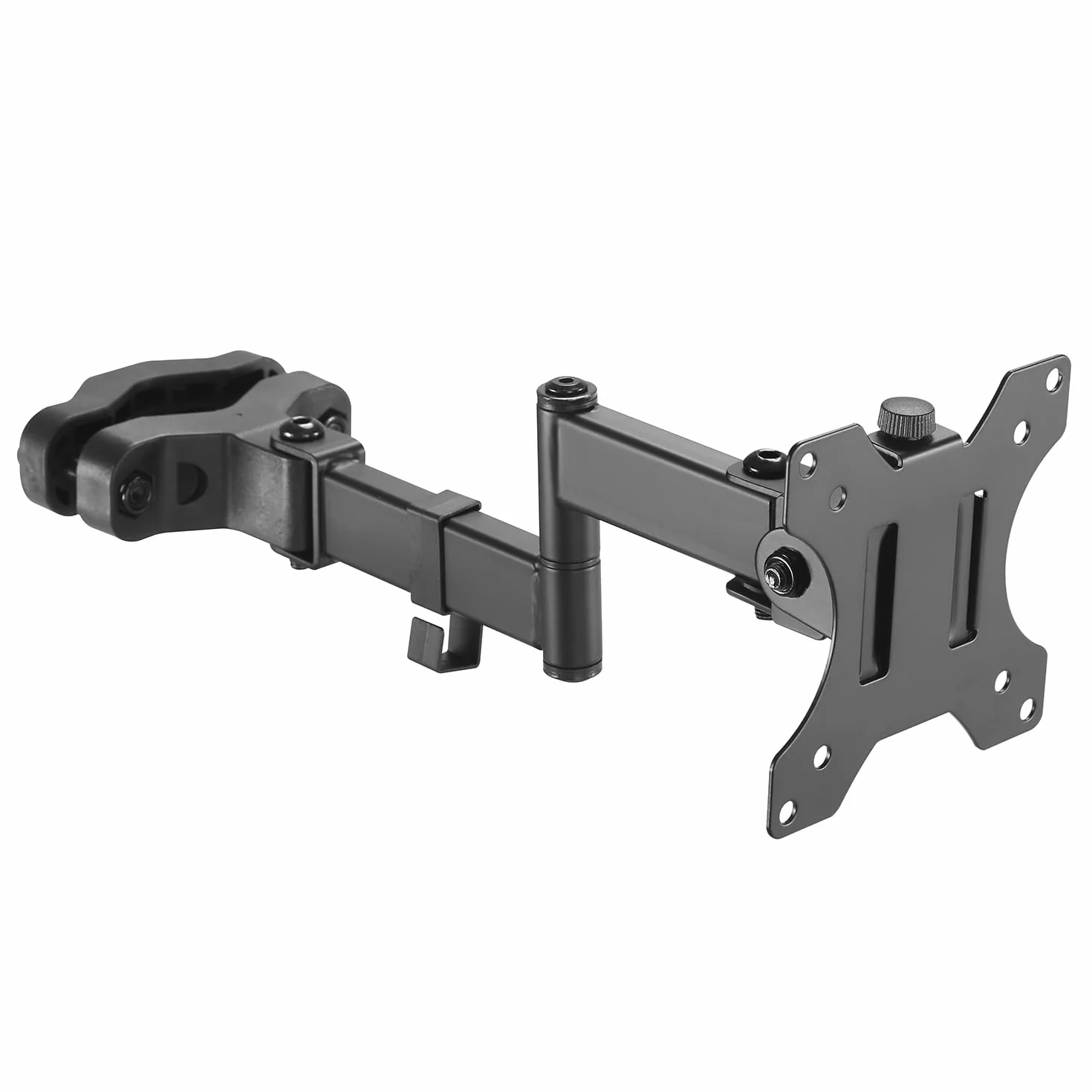 Maclean MC-984 Soporte de Monitor para Tubo/Poste 28-60 mm, Doble Brazo Plegable, 17-32'', 8 kg máx.
