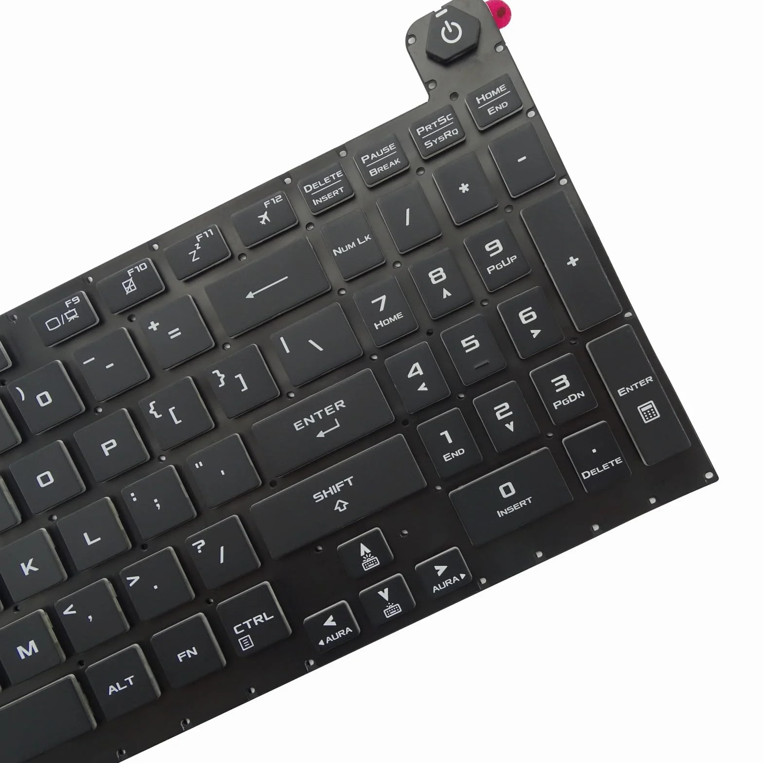 Teclado de repuesto con retroiluminación para ASUS TUF Gaming 8 F15 FA506 FA506H FA506Q FA506U FX506 FX506H FX506L F17 FX706 FX706L FA706U FX706U FA706 (inglés de EE. UU., retroiluminado)
