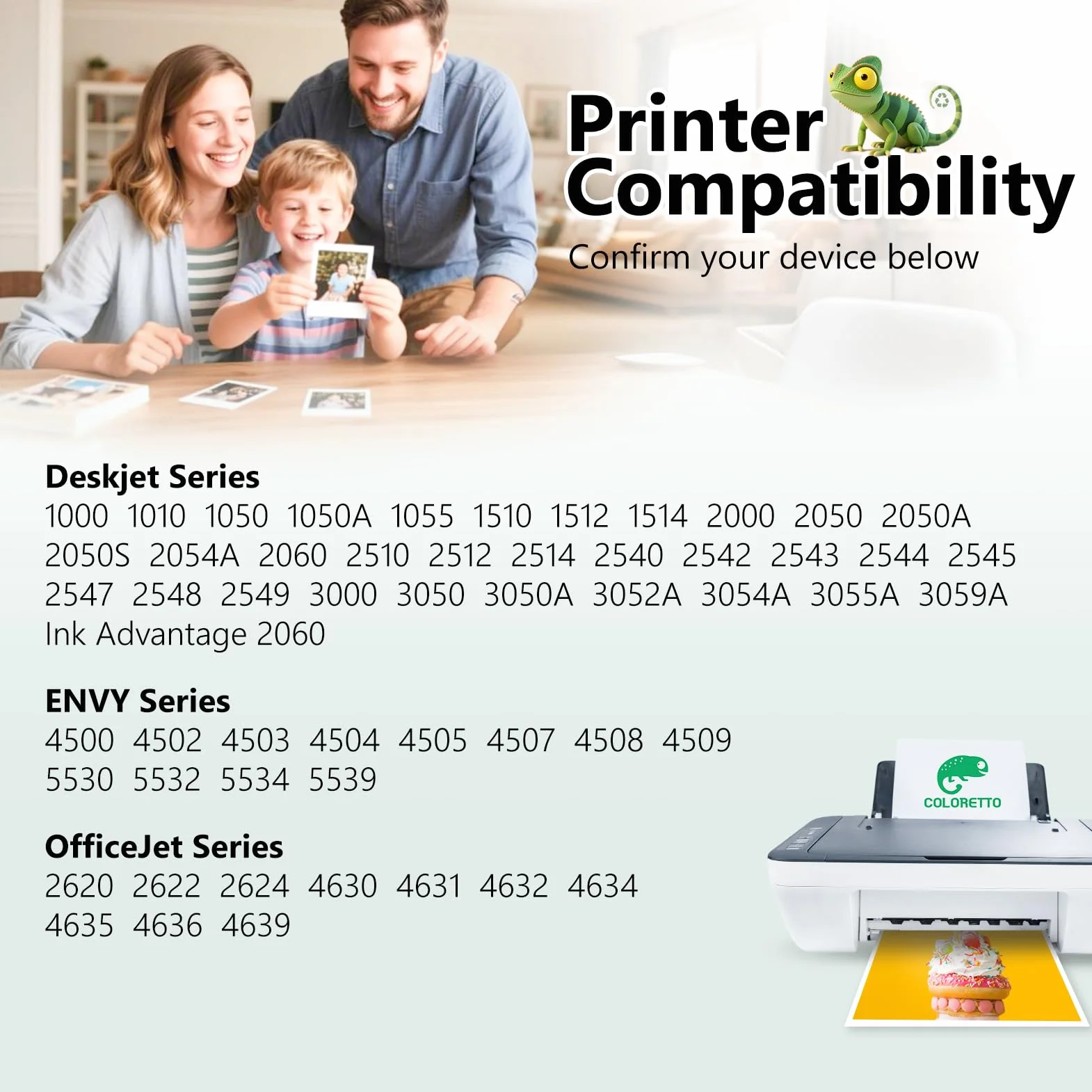 COLORETTO 301XL Tinta para HP 301 Negro Deskjet 2540 3050 2050 3055a 2510 1050 3055 2543 2550 1015 1510 1512 Envy 4500 4502 4503 5530 Officejet 2620 2622 4630 Tinta Negra para HP 301 Cartuchos 301