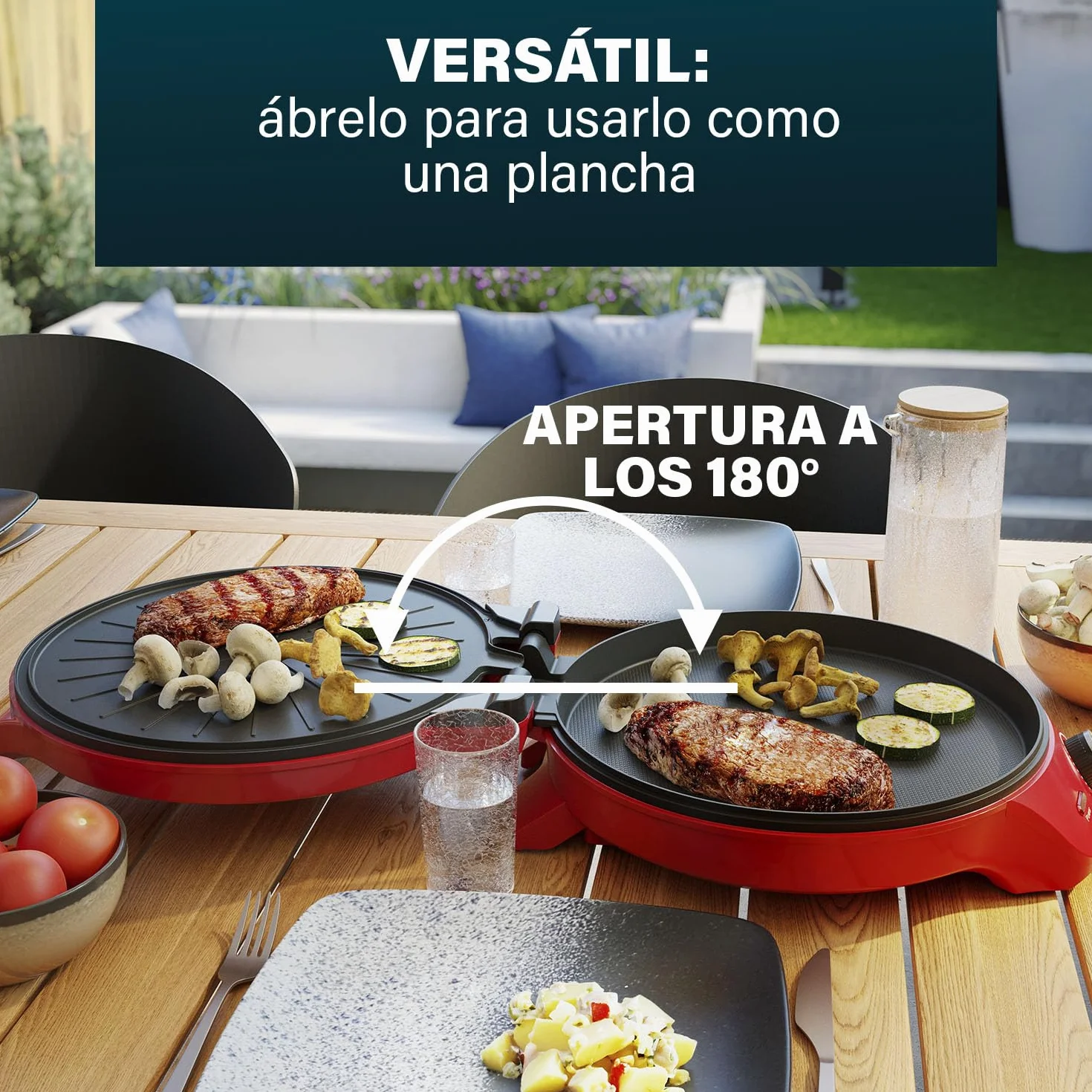 Princess Pizza Maker Ø 32 cm Termostato regulable Función grill 200°C