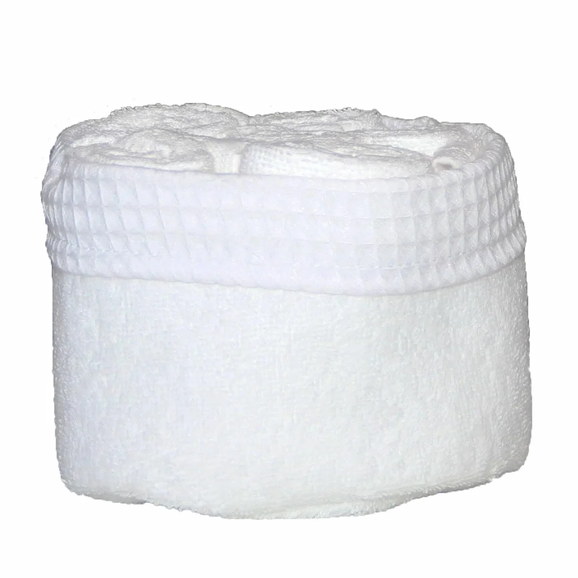 Cesta de Invitados con Toallas, Algodón, Blanco, Talla única