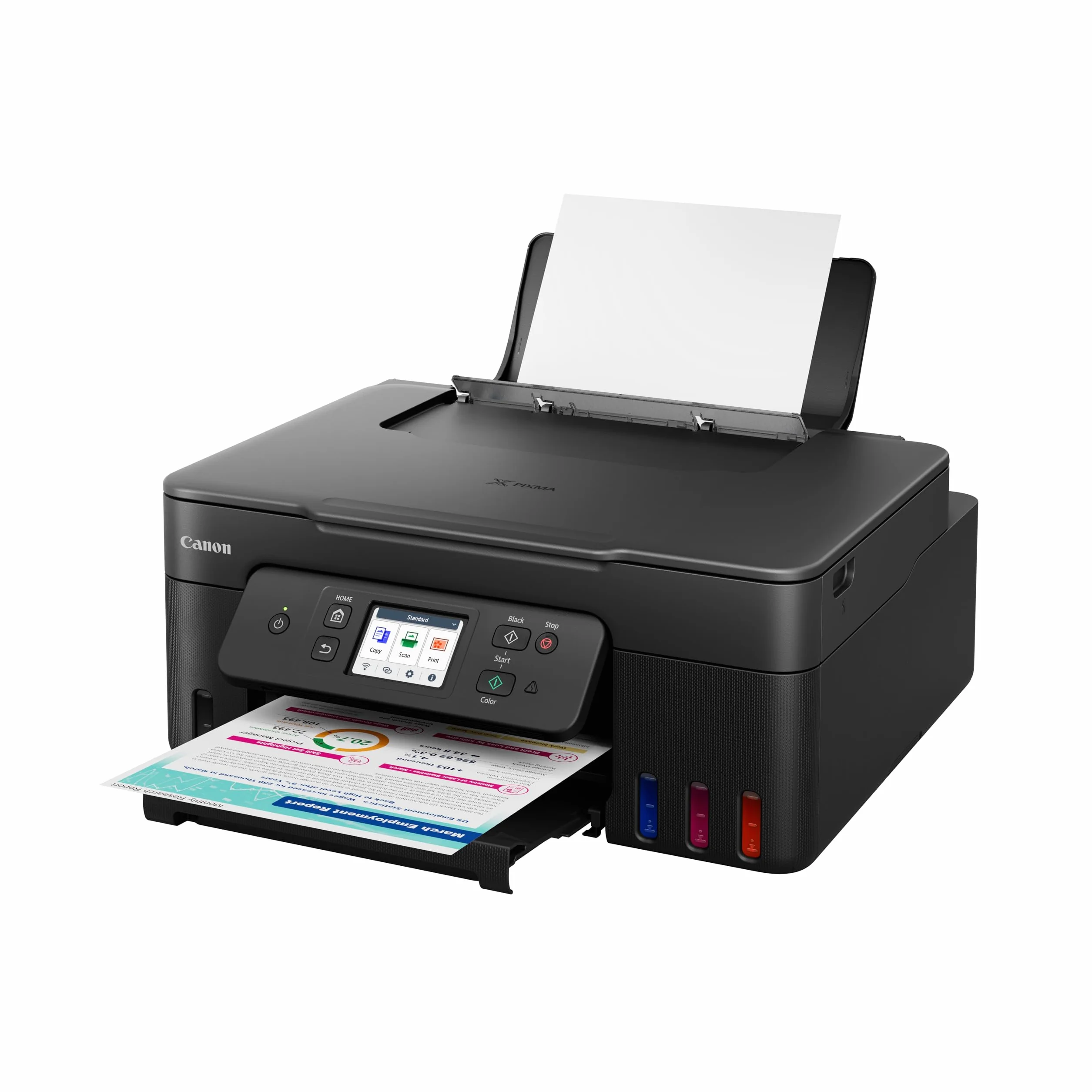 Canon Pixma G3590 Megatank, Doble Cara Automática, WiFi, con Depósito de Tinta Rellenable, Incluye Botellas de Tinta