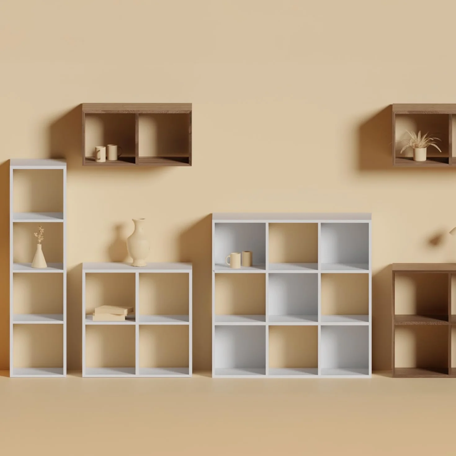 Estantería de 4 Cubos SpaceQub 34.5x32x134cm