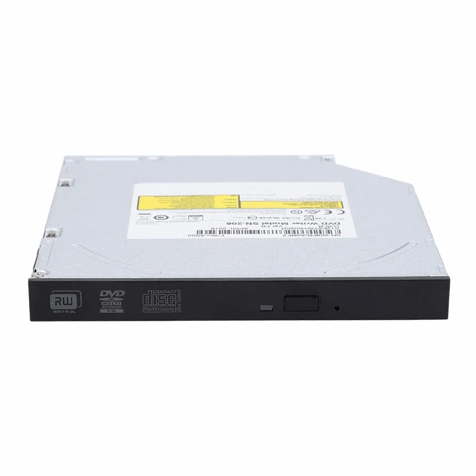 Unidad óptica interna, unidad de DVD para computadora portátil, grabadora de DVD-RW CD DVD RW Rom Burner, reemplazo de la computadora portátil Carga de la bandeja de PC delgada, dispositivo de unidad