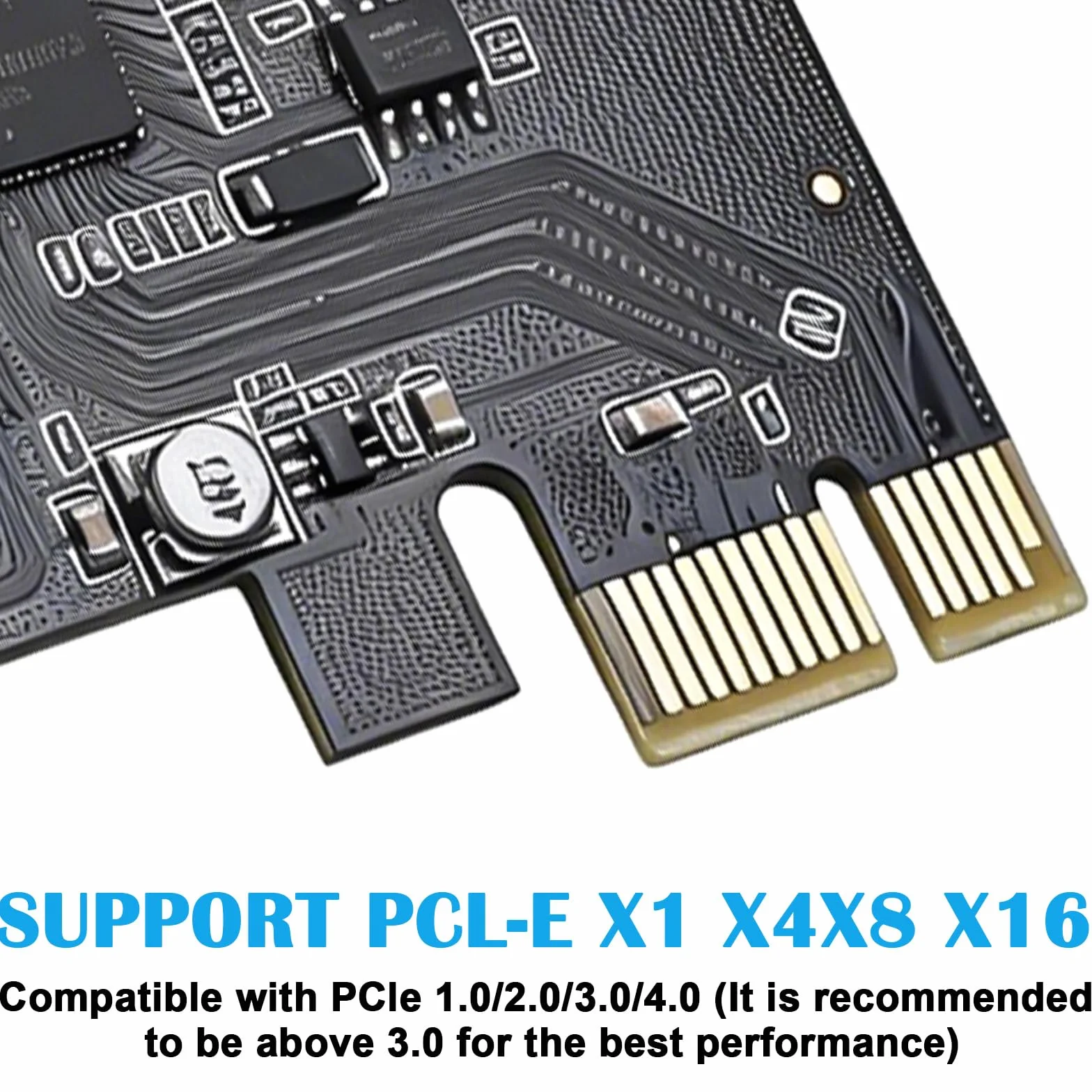 Tarjeta PCIe USB de 5 puertos Power Delivery, 2 x USB tipo C, 3 x USB tipo A, USB 3.0 5 Gbps, tarjeta de expansión PCI Express PCI Express tarjeta de expansión USB para PC de escritorio