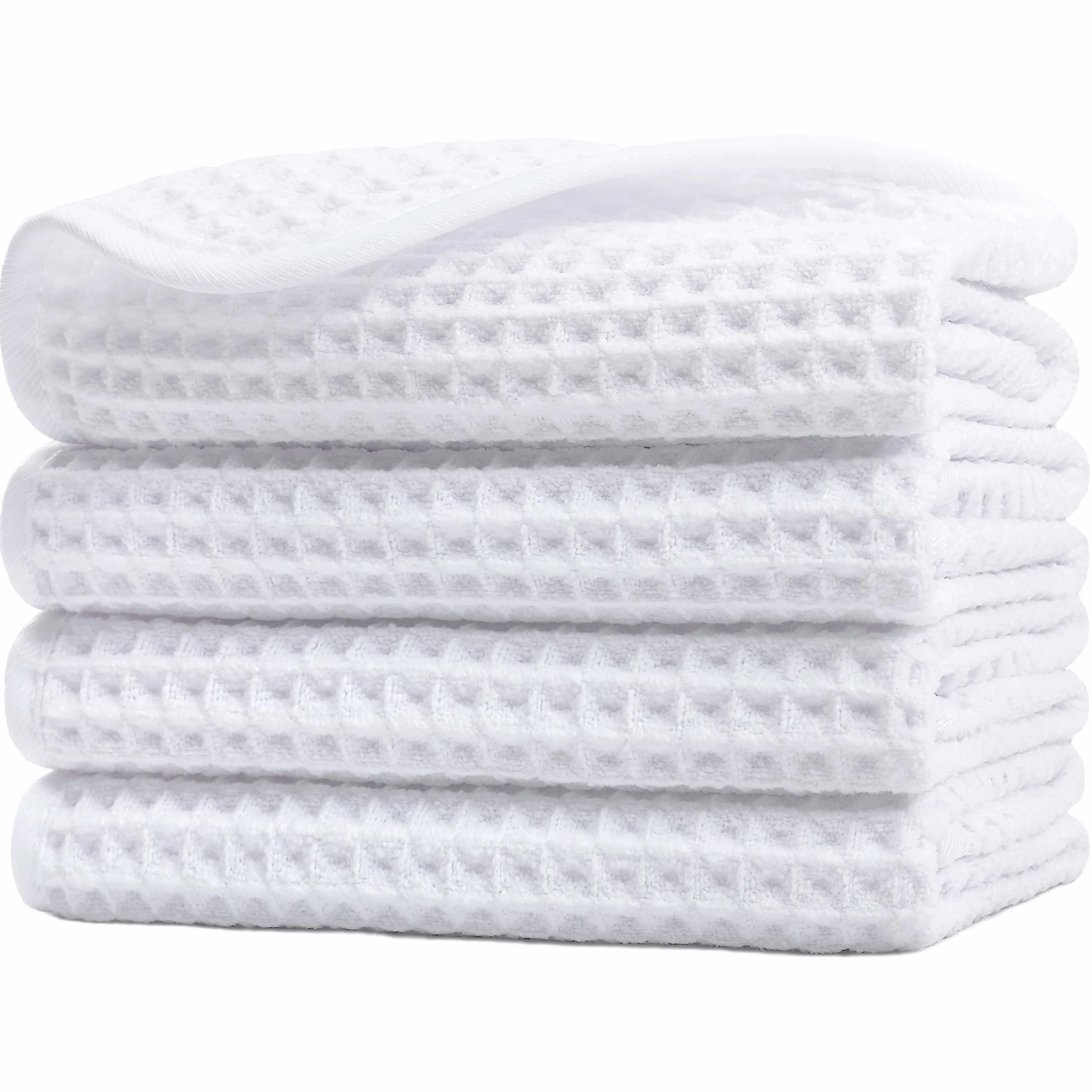 Toalla para la Cara de Microfibra 430 gsm superabsorbente antipelusa 33 x 33 cm Pack de 4