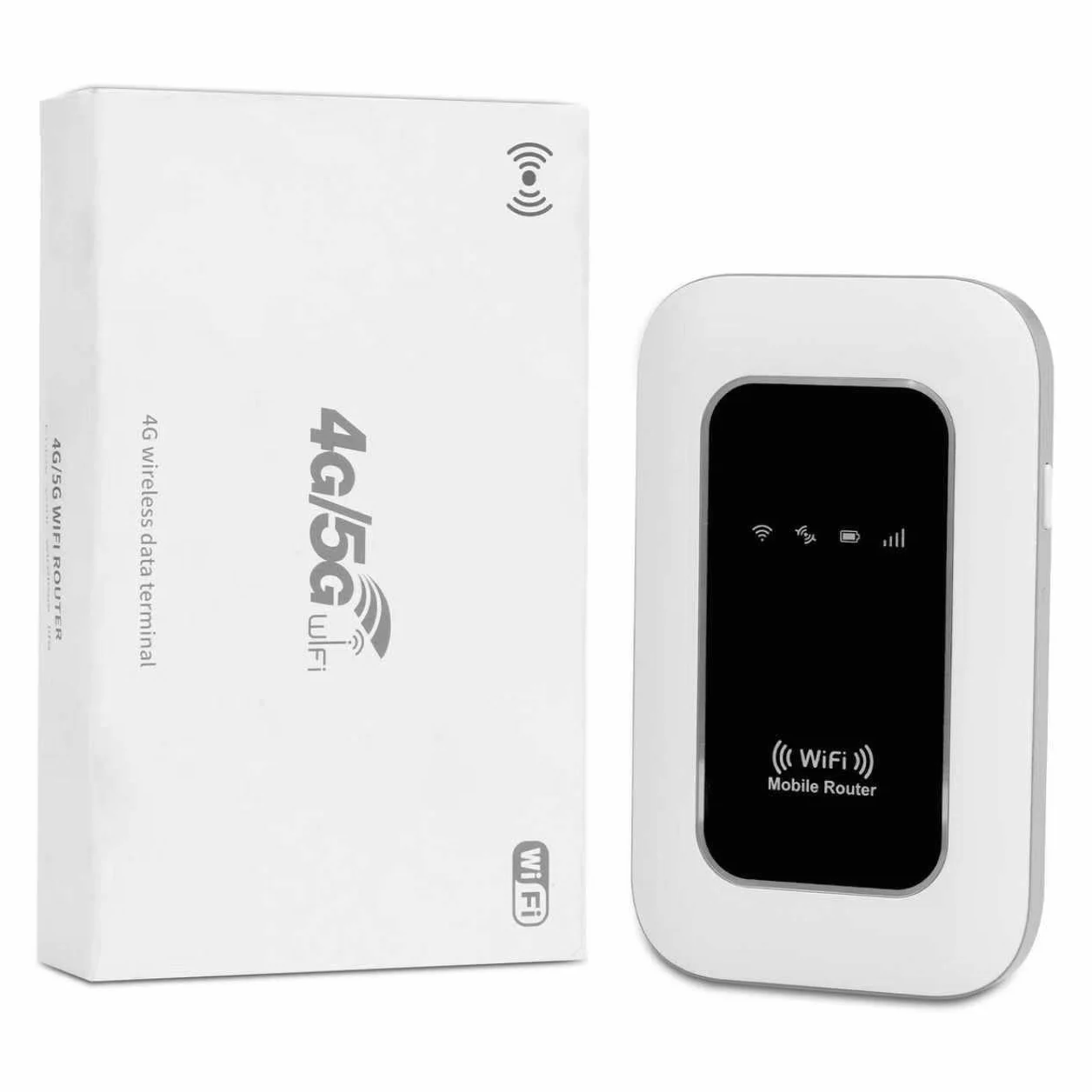 WiFi portatil,Router 4G,Router portátil WiFi de Alta Velocidad Hotspot Mini Router móvil,WiFi portatil Tarjeta sim-Batería de 2100 mAh-Conecta hasta 10 Dispositivos