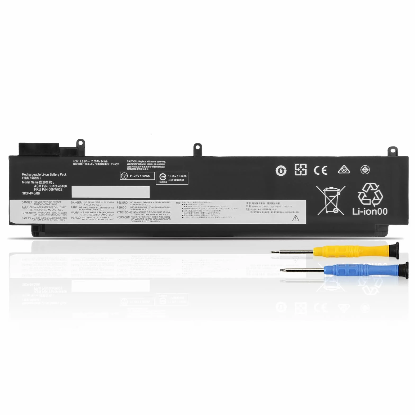 K KYUER 24Wh 00HW022 00HW023 Laptop Batería Compatible with Lenovo ThinkPad T460S T470S 20FA 20F9 20HF 20HG 20JT 20F9003SGE 20FA003GGE 20F90042GE 20FA0046PB 20HGS00V00 20HF004UGE 00HW036 SB10F46460