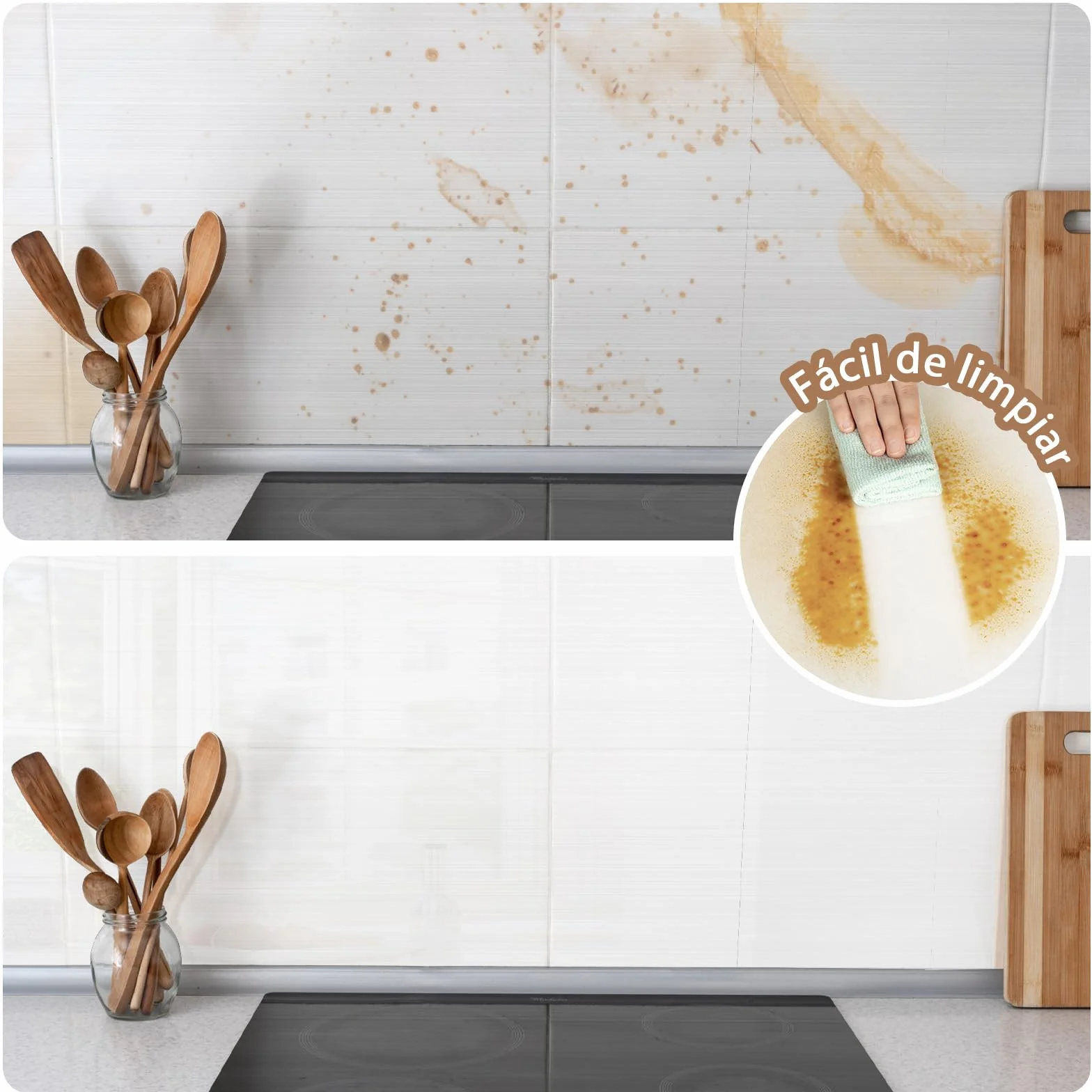 Papel Vinilo Transparente Adhesivo 30cmx300cm Impermeable Protector Pared Encimera