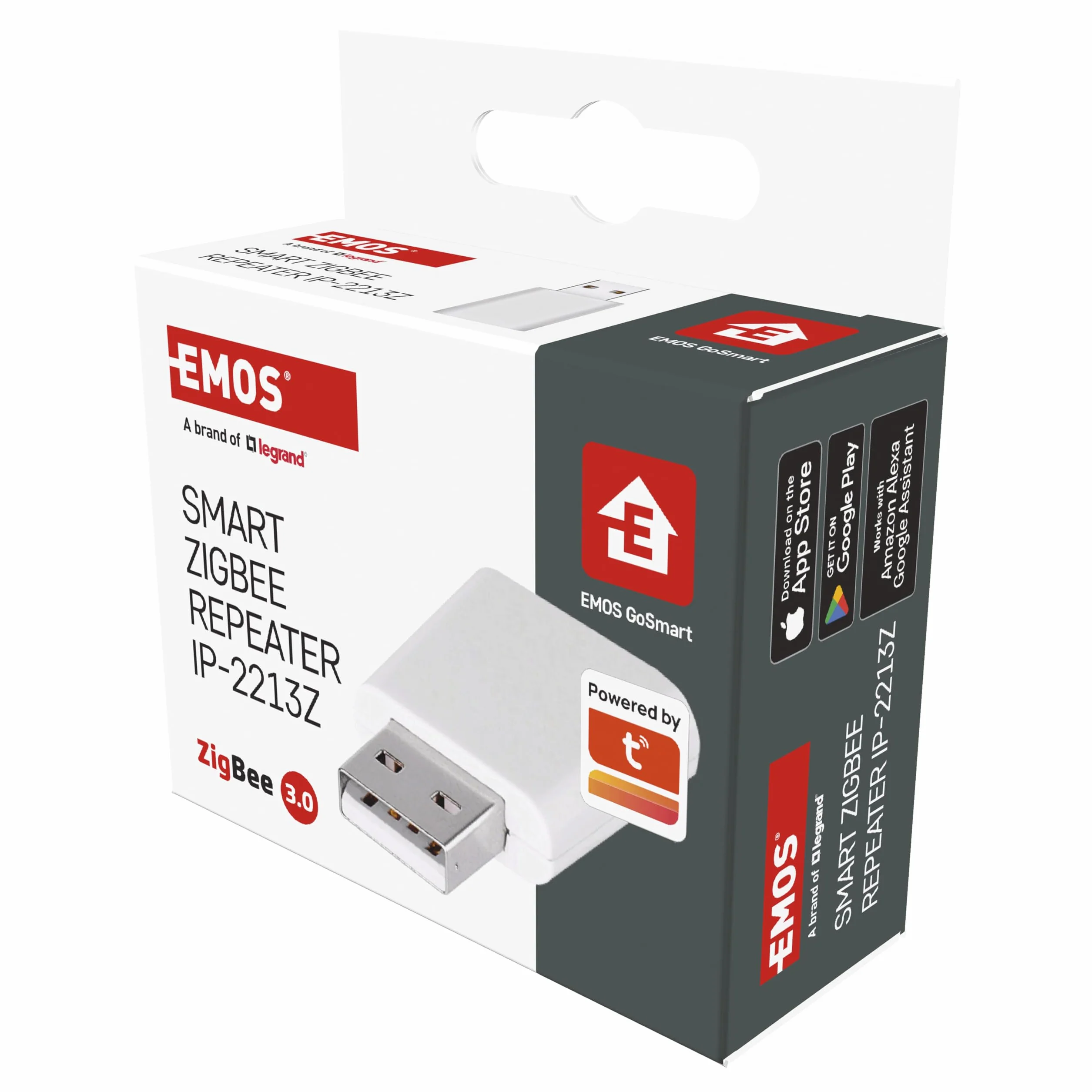 EMOS GoSmart Mini ZigBee Amplificador de Señal, Smart Home USB Extensor 3.0 Compatible con Tuya, Smart Life, Hub Requerido
