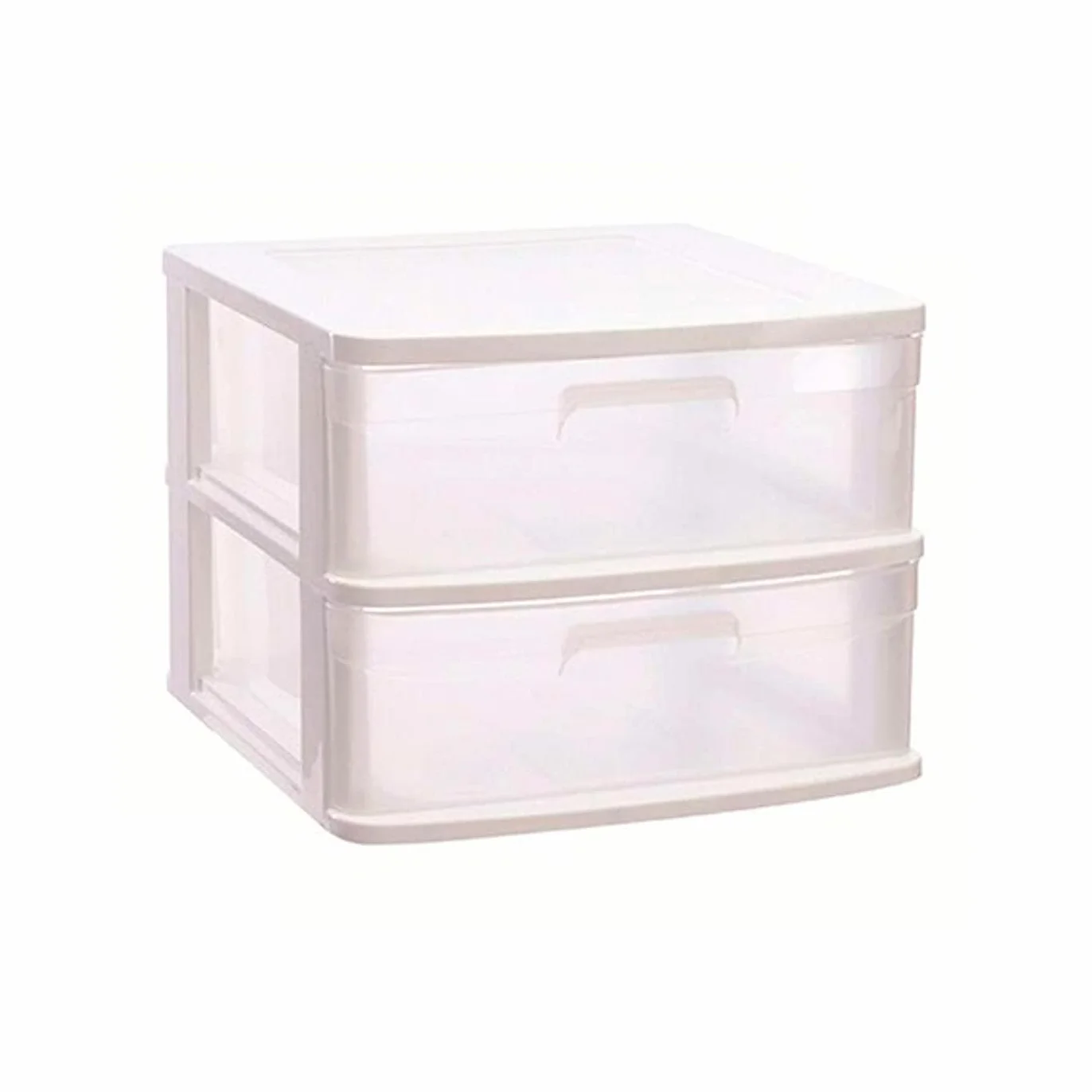 Cajonera plástico blanco 40x39x33.5 cm organizador almacenaje multiusos